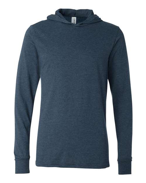 Unisex Jersey Hooded Long Sleeve Tee