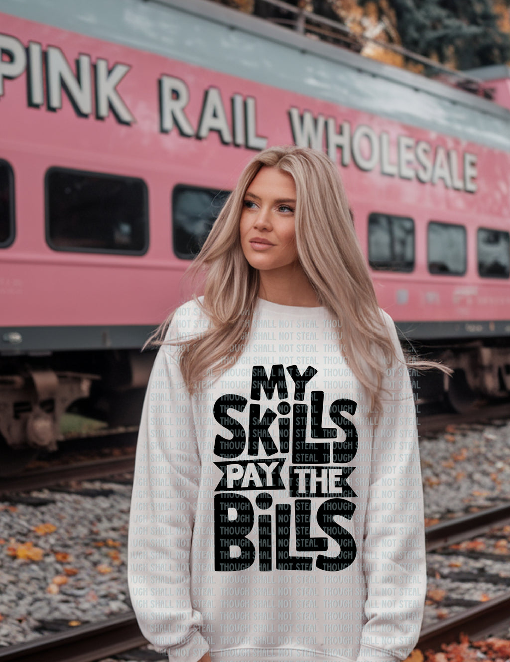 35-17 My Skills Pay The Bills Completed Tee