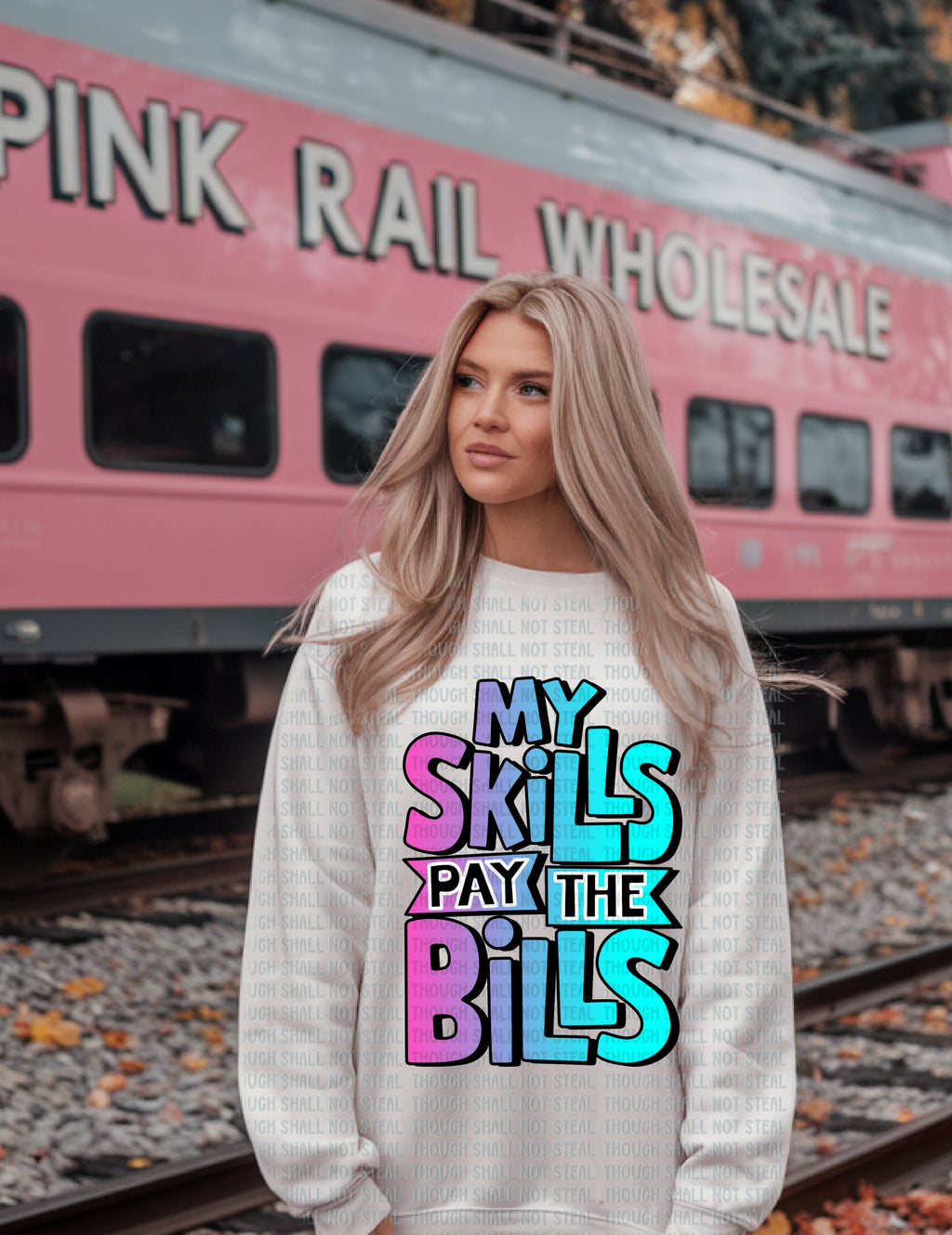 35-17 My Skills Pay The Bills Completed Tee
