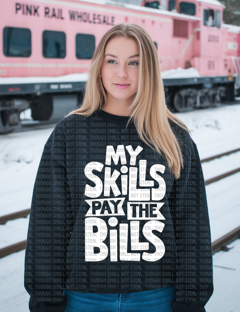 35-17 My Skills Pay The Bills Completed Tee