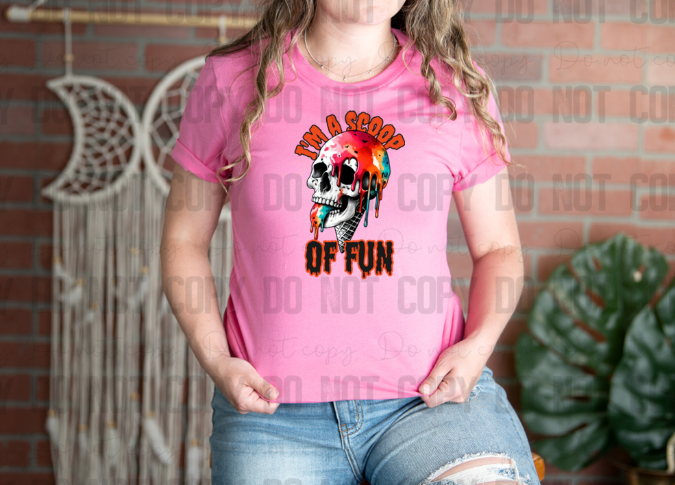 36-04 I'm A Scoop Of Fun Orange DTF TRANSFER ONLY