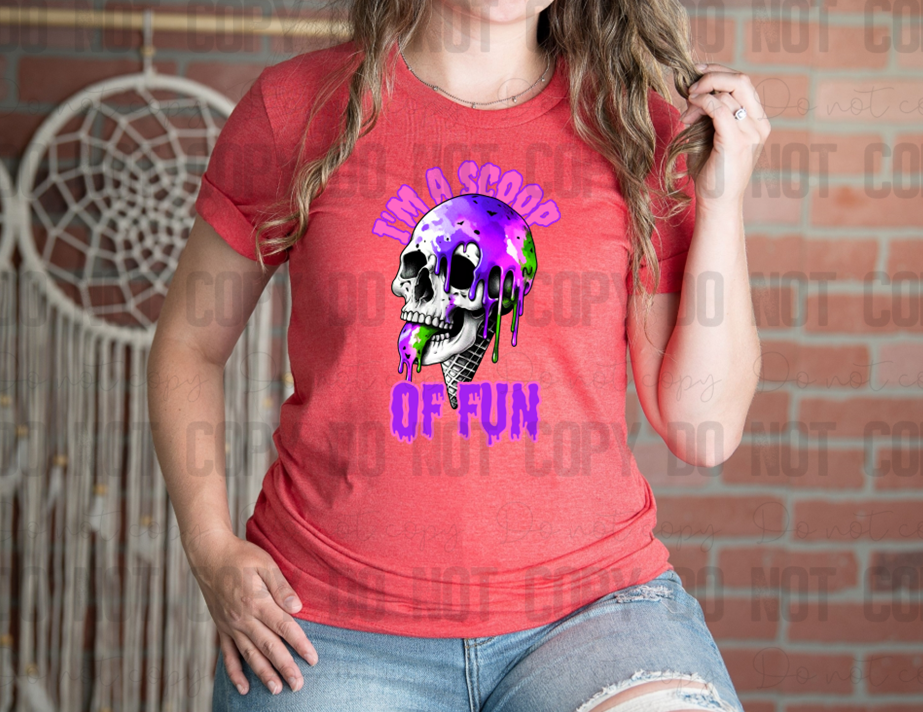 36-06 I'm A Scoop Of Fun Purple DTF TRANSFER ONLY