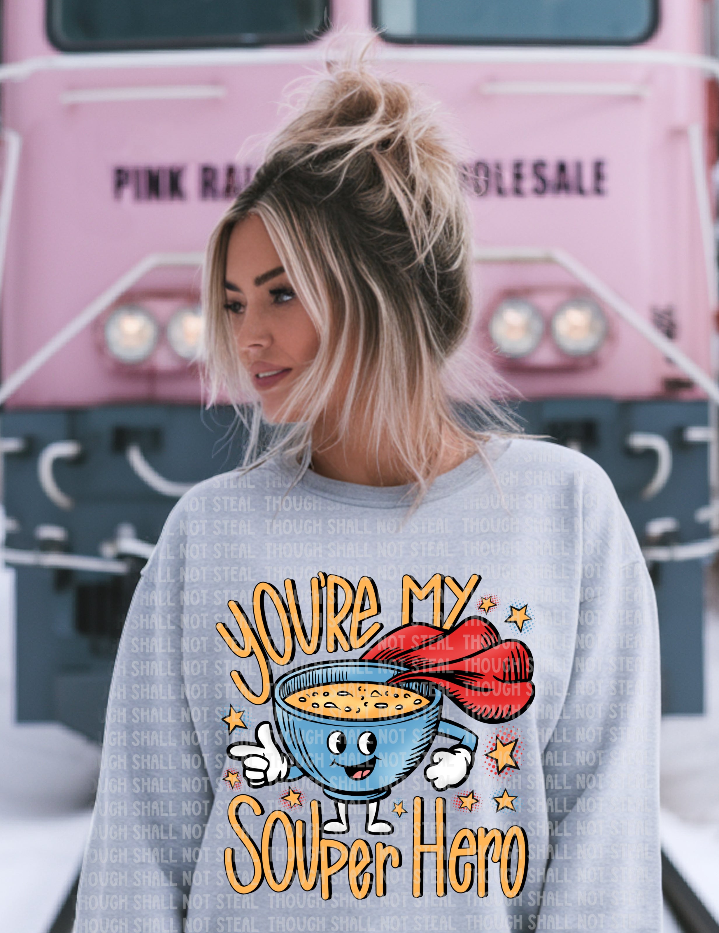 36-13 You're My Souper Hero Completed Tee