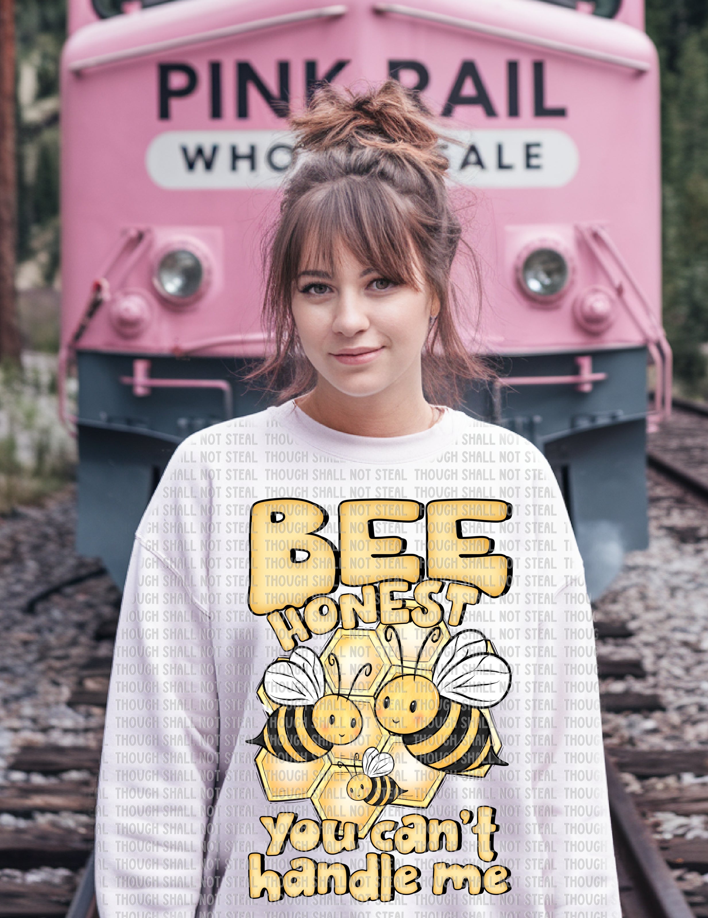 36-37 Bee honest—you can’t handle me Completed Tee