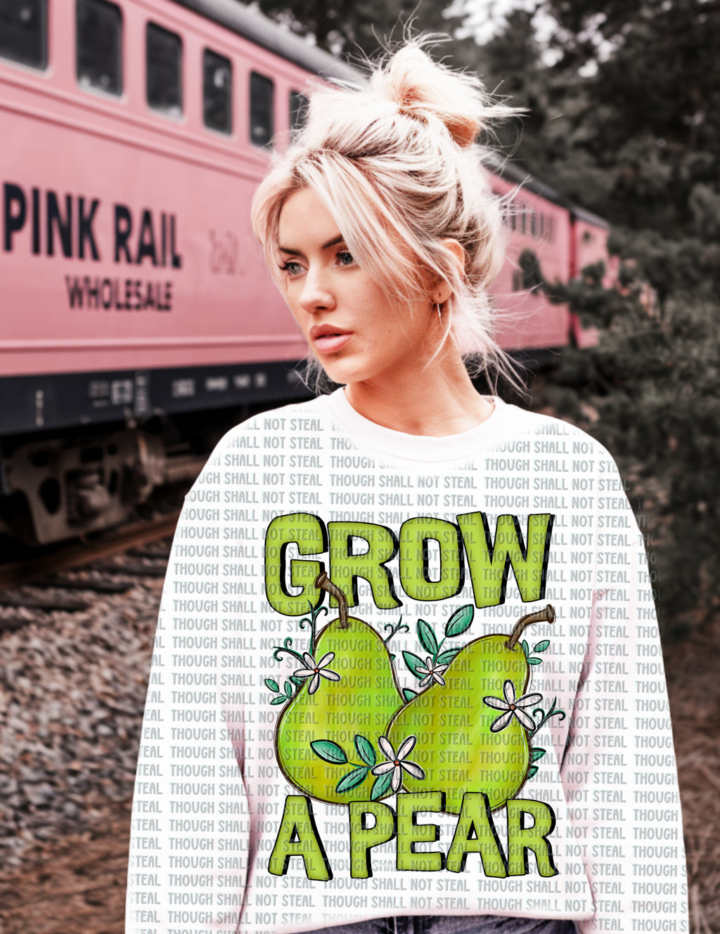 36-39 Grow a Pear Completed Tee