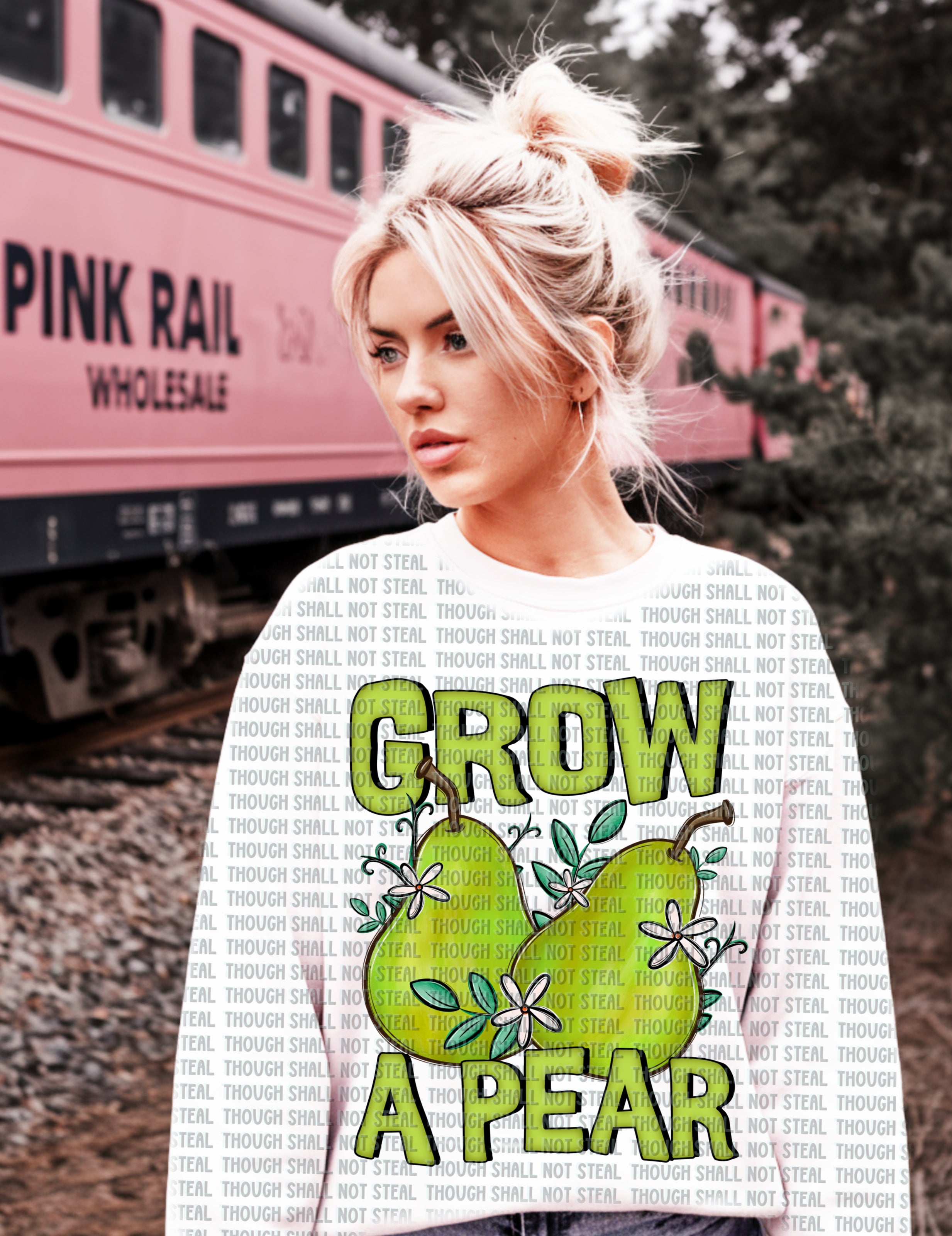 36-39 Grow a Pear Completed Tee