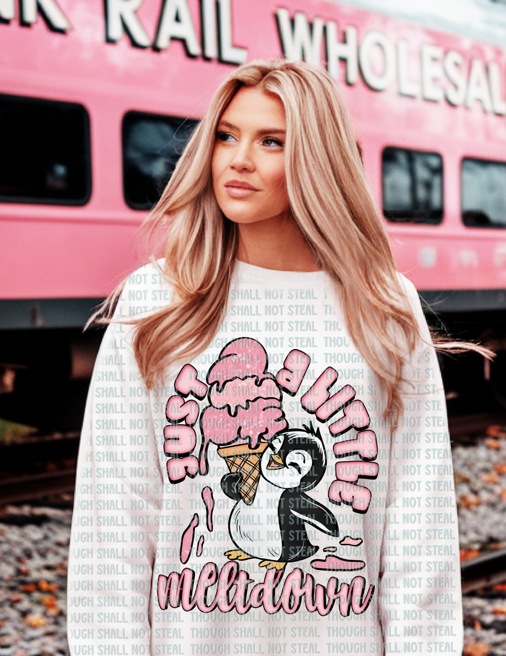 36-40 Just a little meltdown Completed Tee