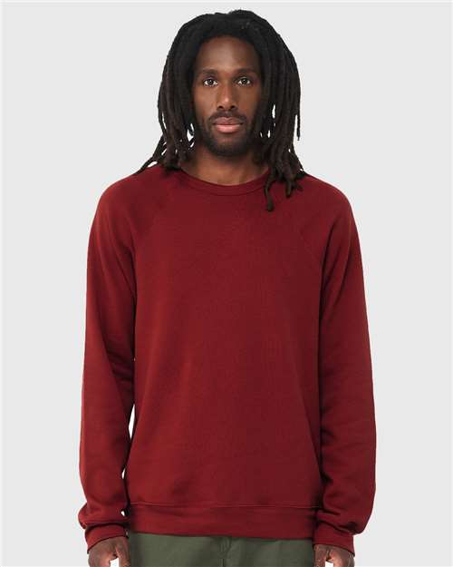 Unisex Sponge Fleece Raglan Crewneck Sweatshirt