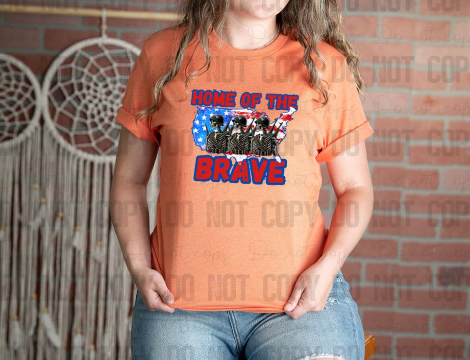 40-14 Home Of The Brave DTF TRANSFER ONLY