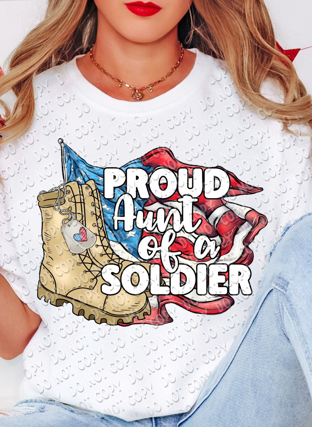 40-21 Proud Aunt of a Soldier Completed Tee