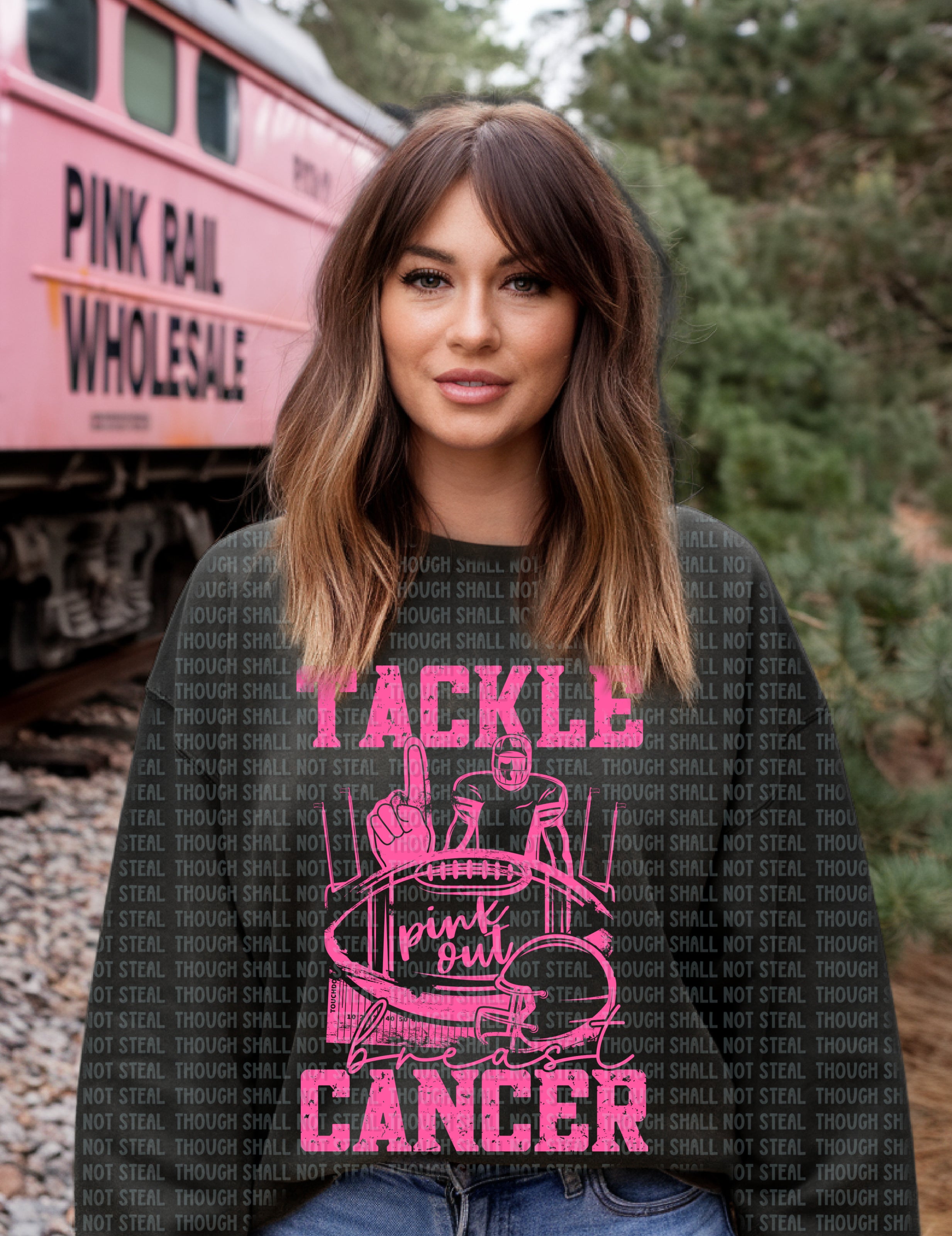45-142 Tackle Breast Cancer Completed Tee