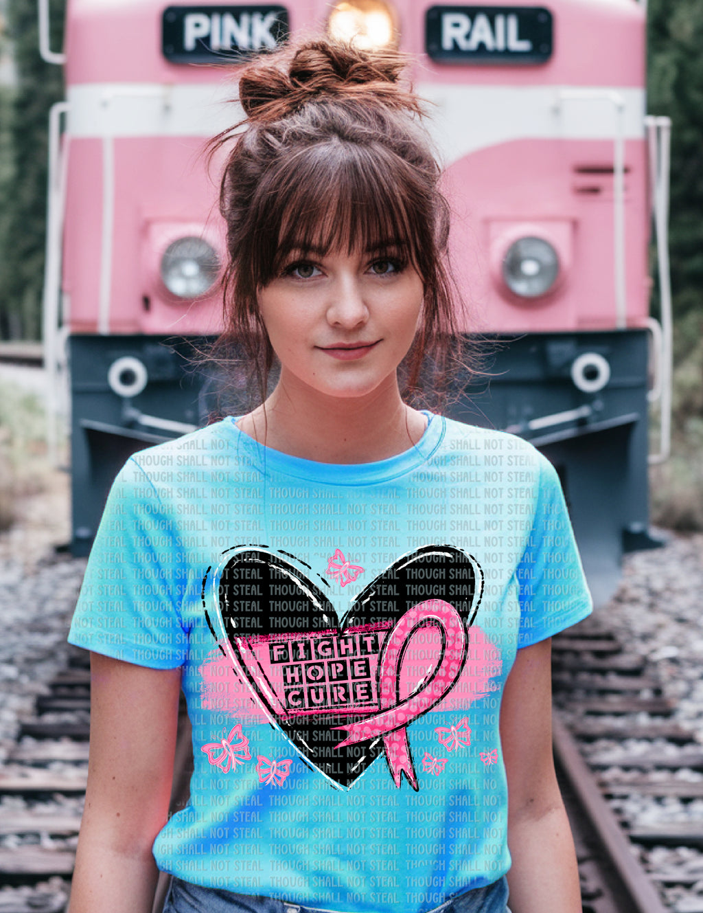 45-147 Fight Hope Cure Completed Tee