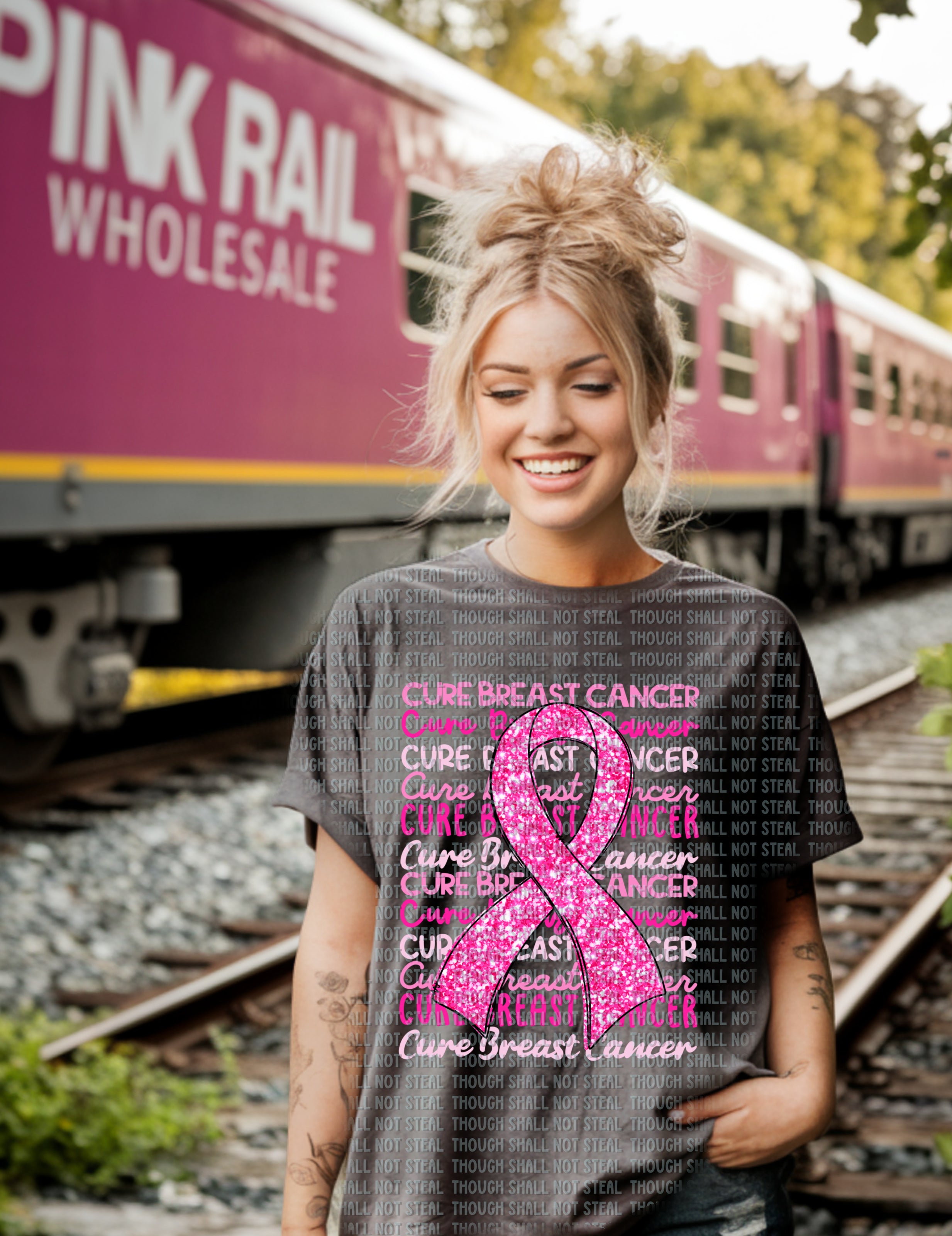 45-149 CURE BREAST CANCER Completed Tee