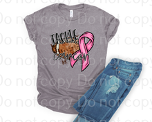 Load image into Gallery viewer, 45-52 tackle cancer pink ribbon Completed Tee
