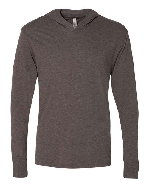 Unisex Triblend Hooded Long Sleeve Pullover T-Shirt
