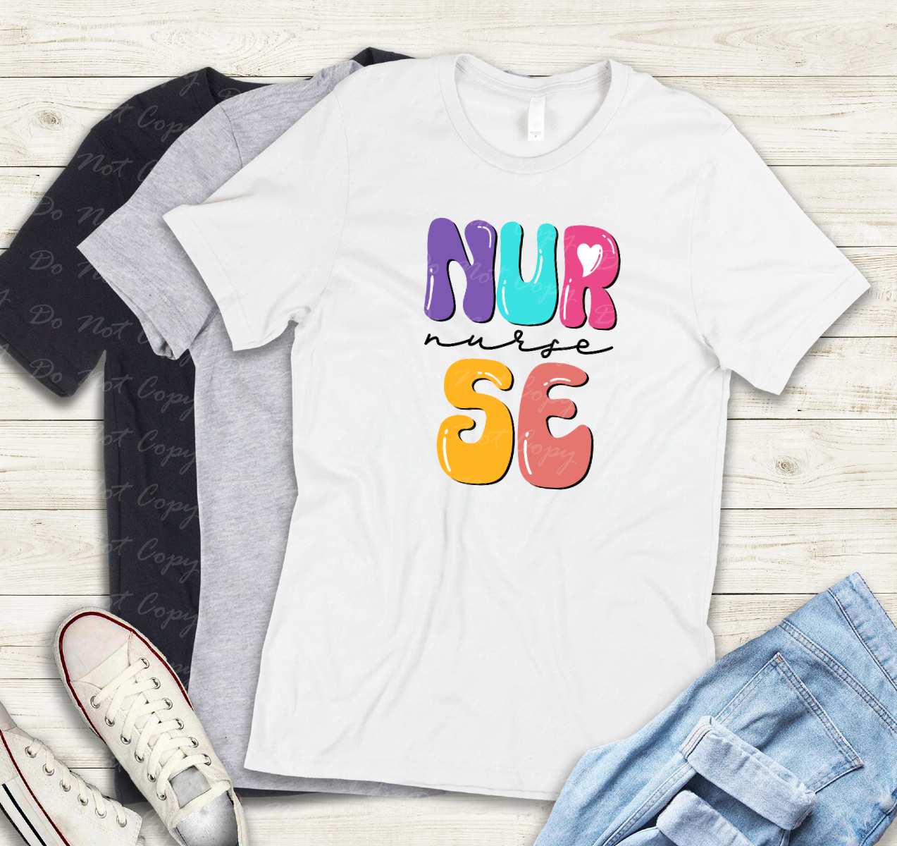 50-5 Bright Nurse DTF TRANSFER ONLY