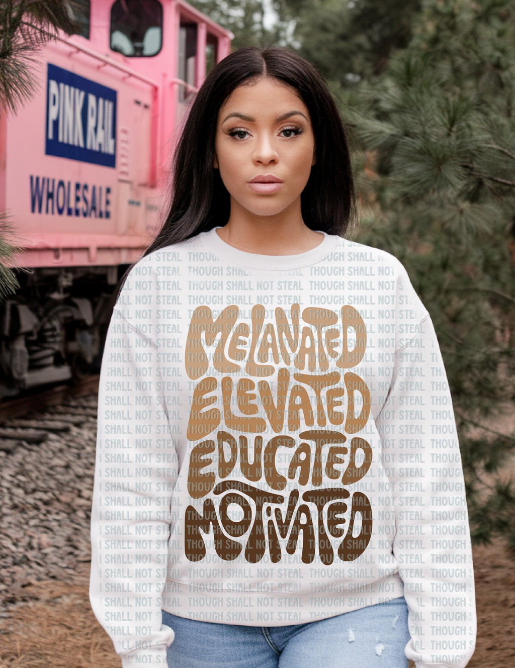 54-05 Melanated Elevated Educated Motivated Completed Tee