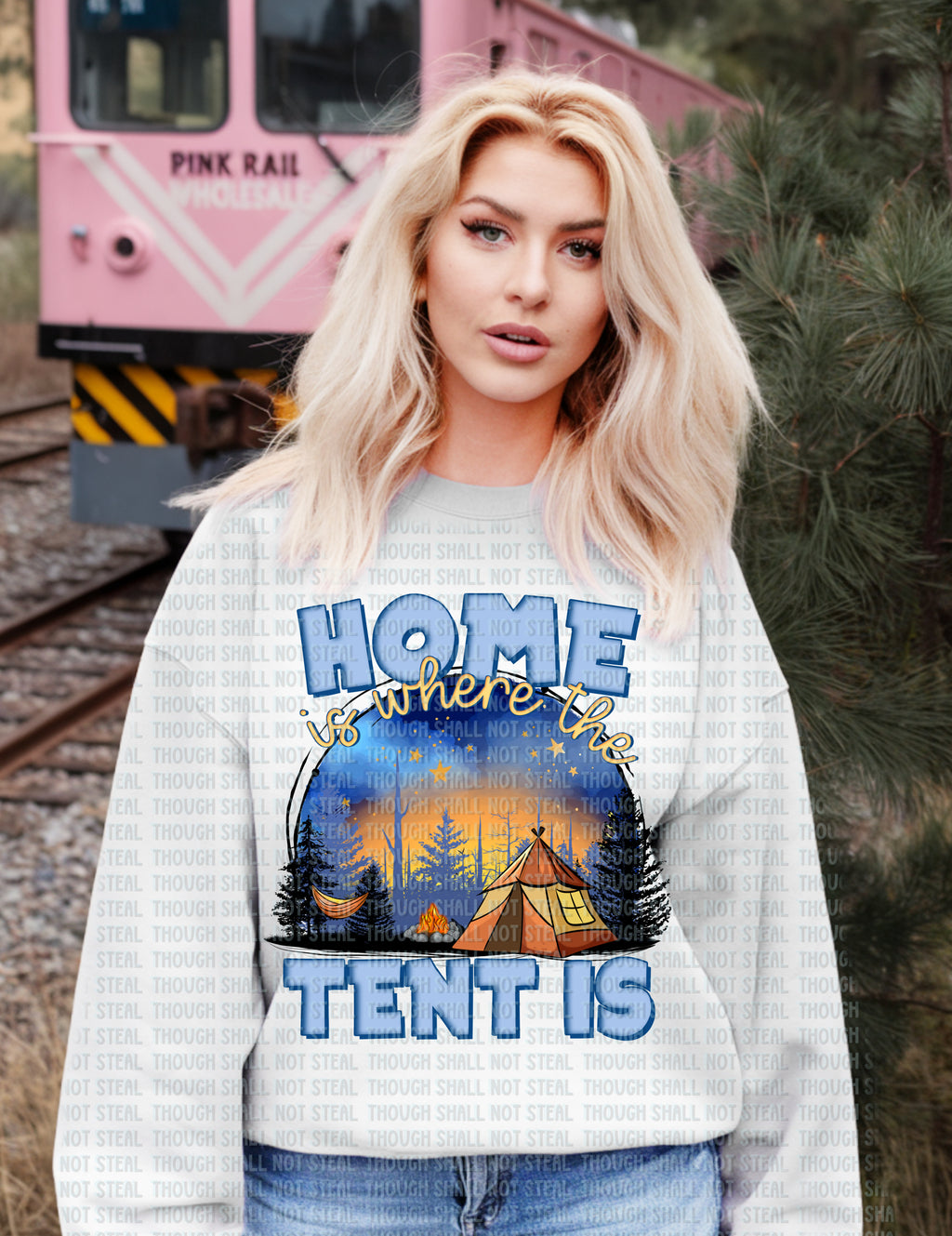 55-29 Home is Where The Tent Is Completed Tee