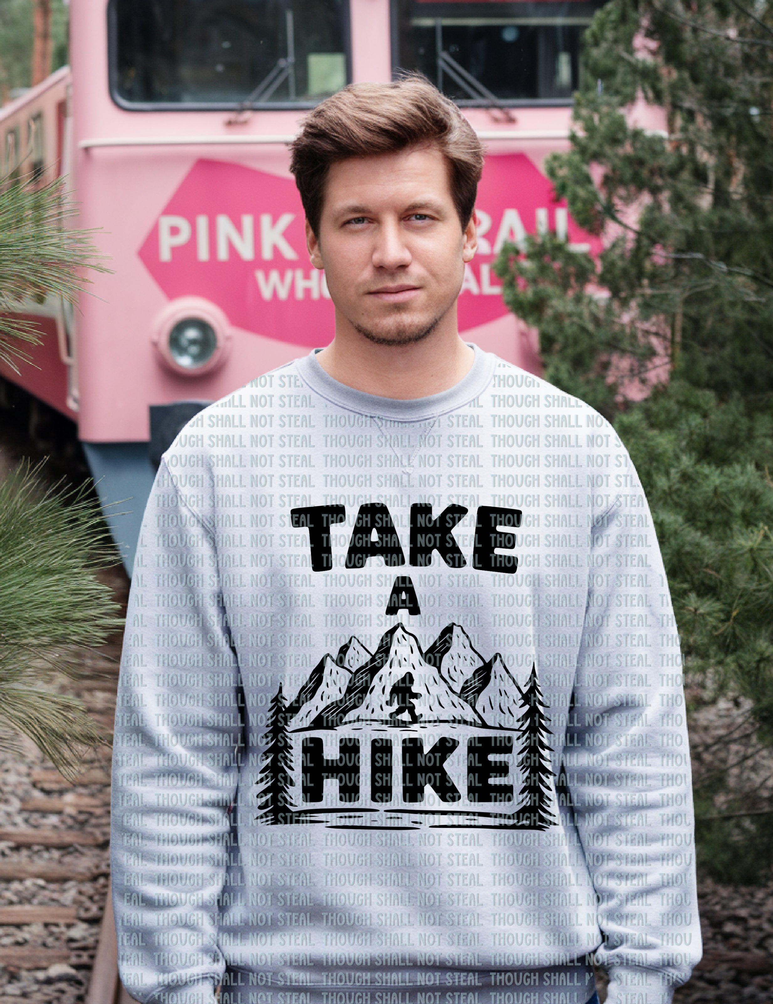 55-30 A Black - Take a Hike DTF TRANSFER ONLY