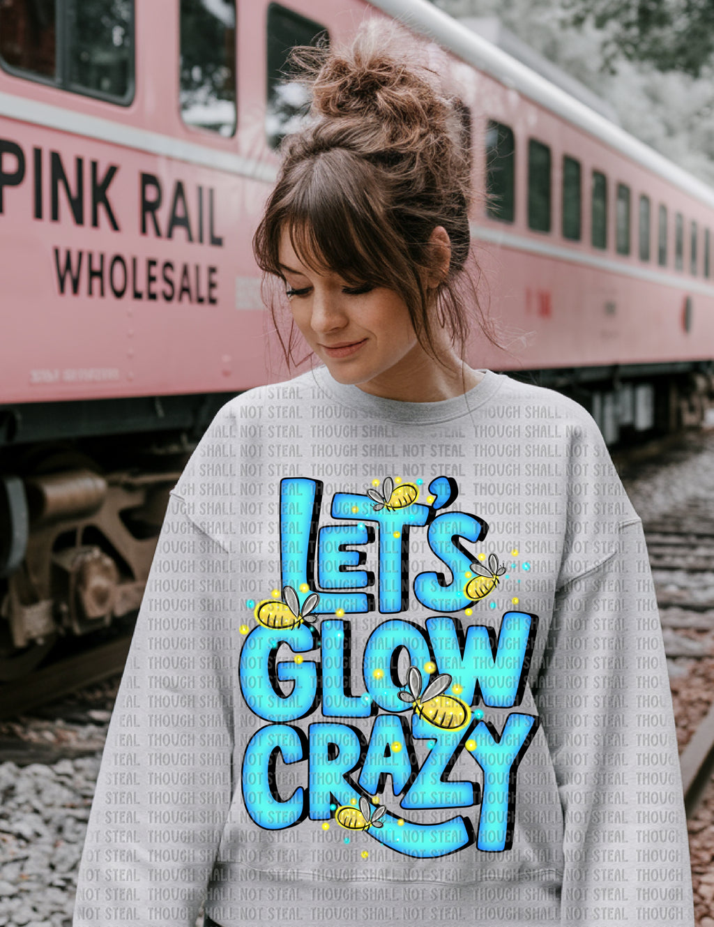 55-38 Let’s Glow Crazy Completed Tee