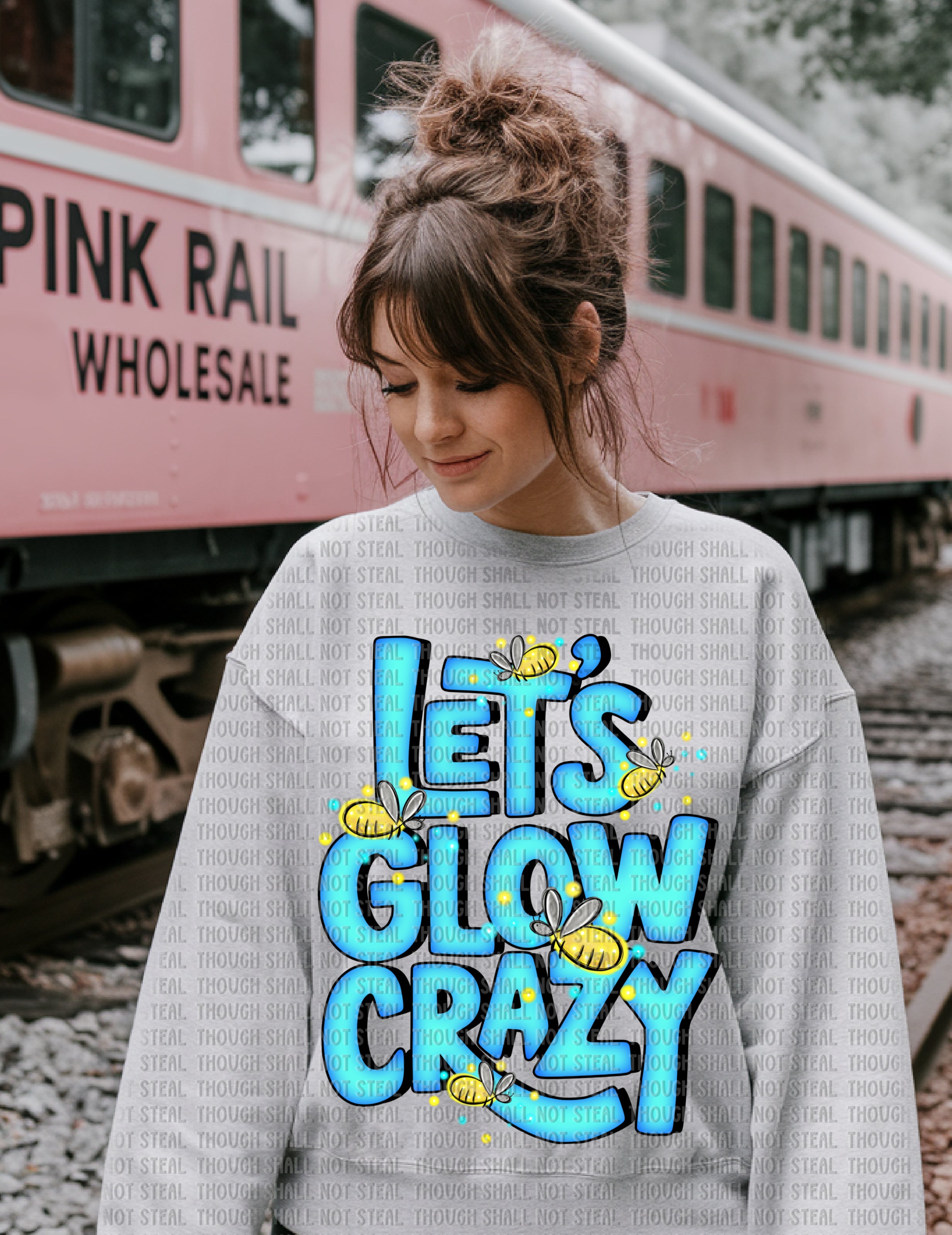55-38 Let’s Glow Crazy Completed Tee