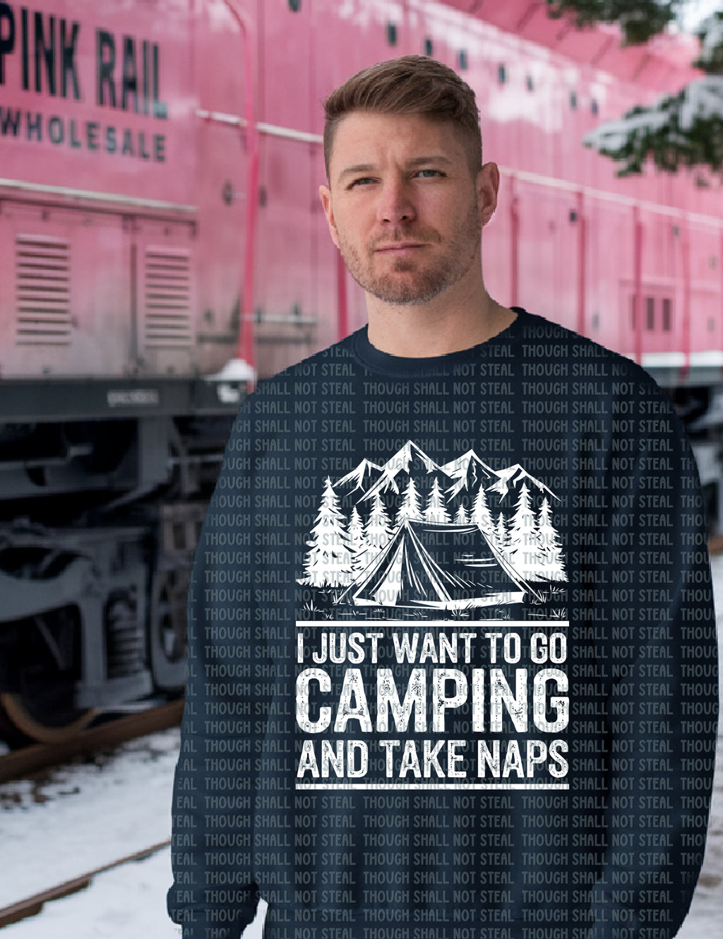 55-48 I Just Want To Go Camping Completed Tee