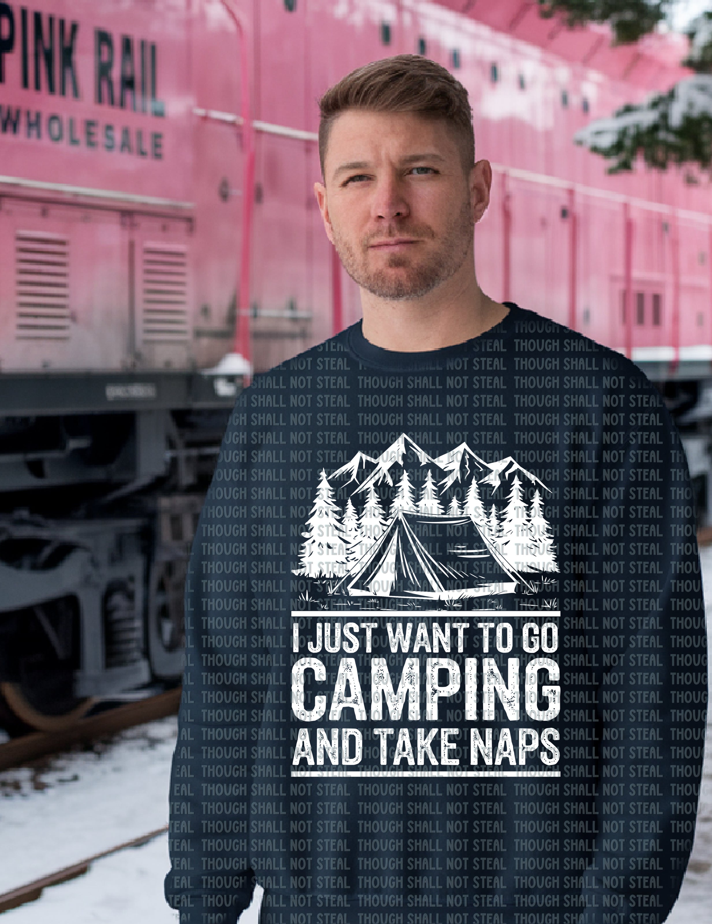 55-48 I Just Want To Go Camping Completed Tee