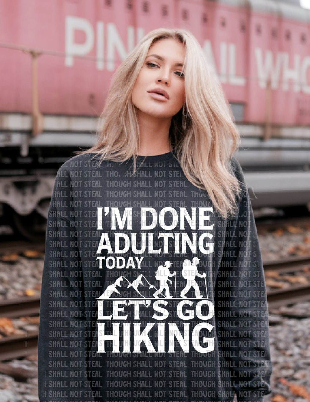 55-51 Done Adulting Let_s Go Hiking Completed Tee