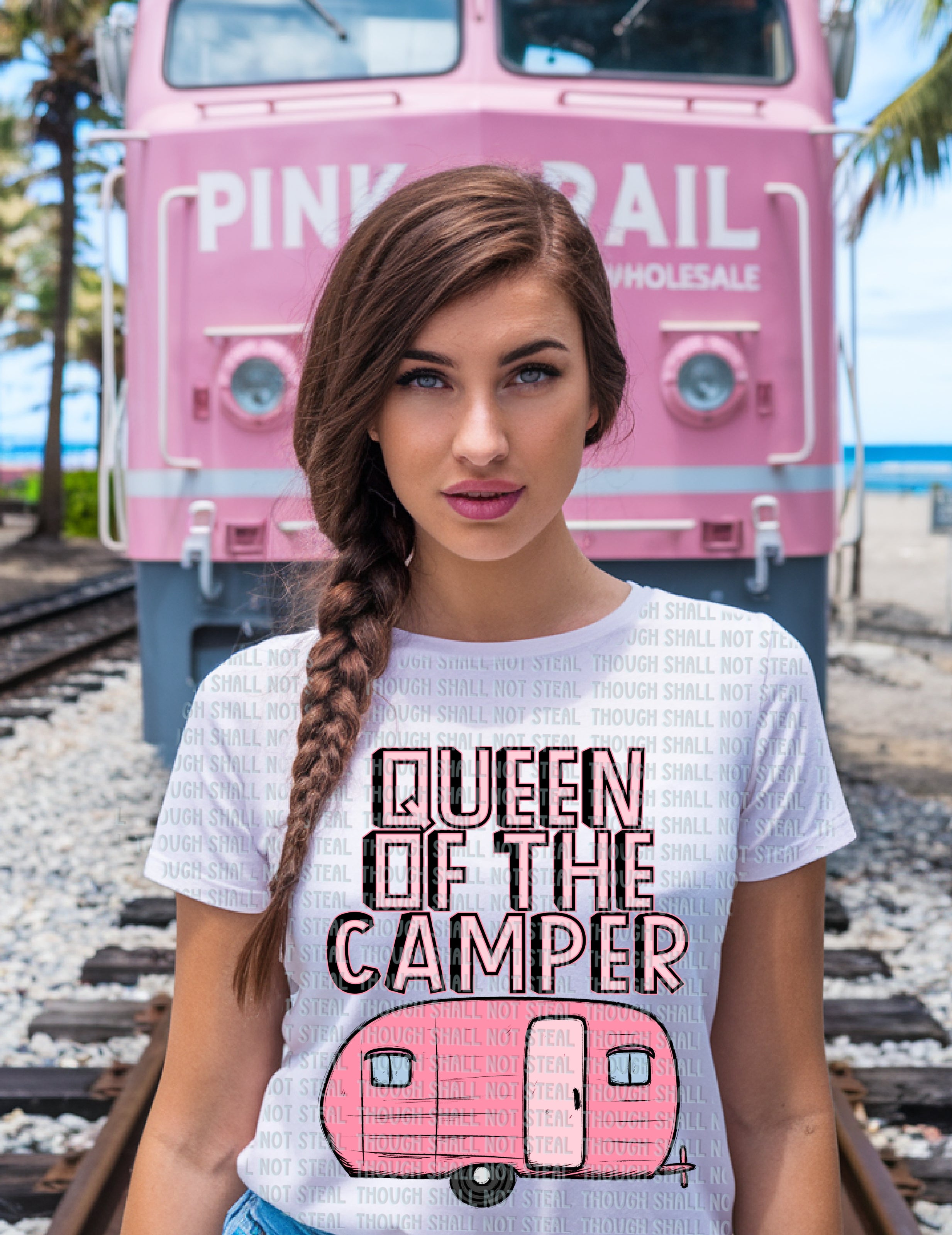 55-56 B Queen Of The Camper DTF TRANSFER ONLY