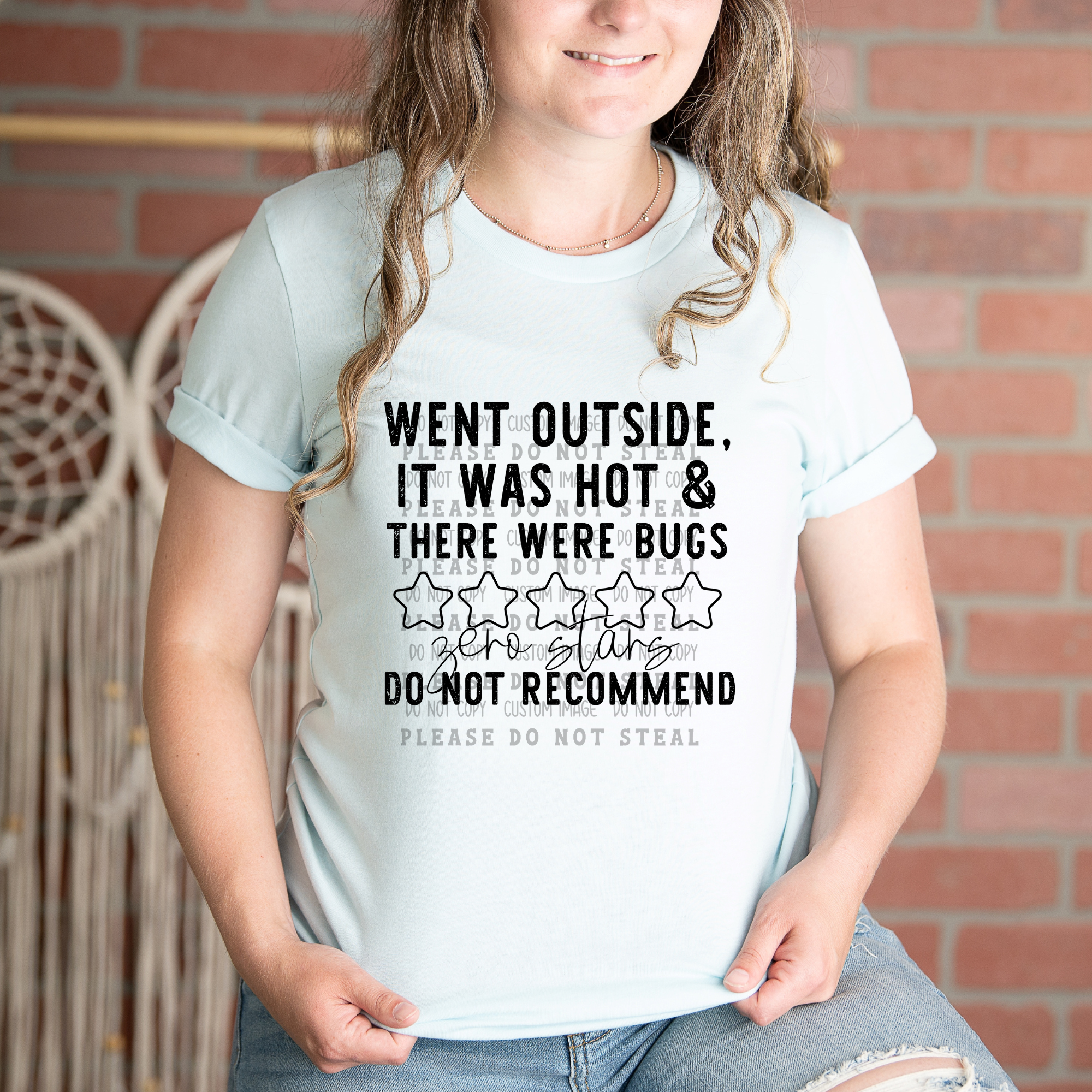 55-8 Went Outside, Zero Stars DTF TRANSFER ONLY