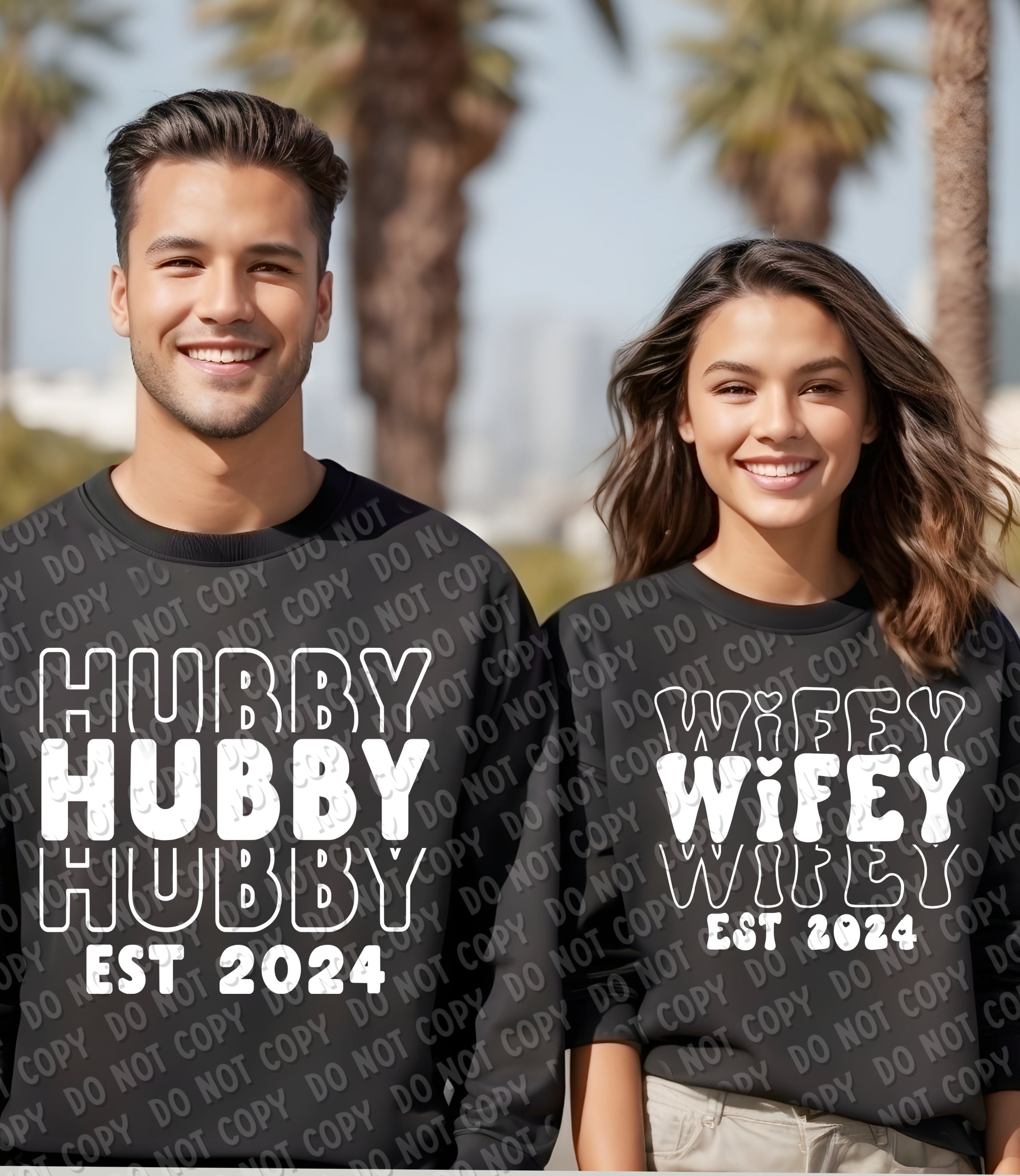 57-05 Hubby 2024 - Stacked White DTF TRANSFER ONLY