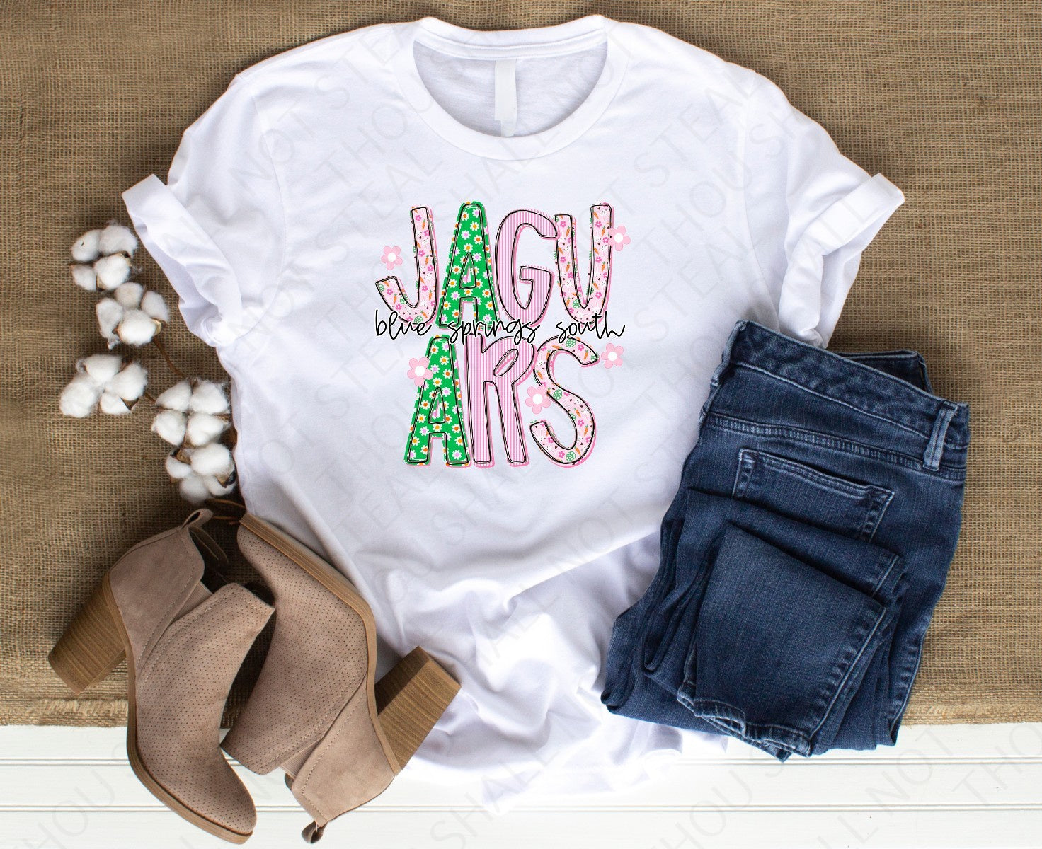 58-23 Jaguars - Colorful Print tee