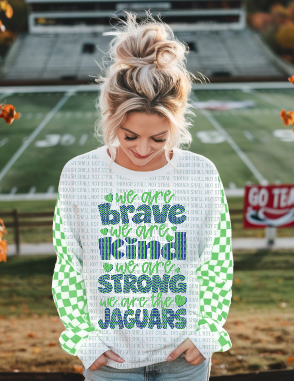 58-31 Brave Kind Strong Jaguars Completed Tee