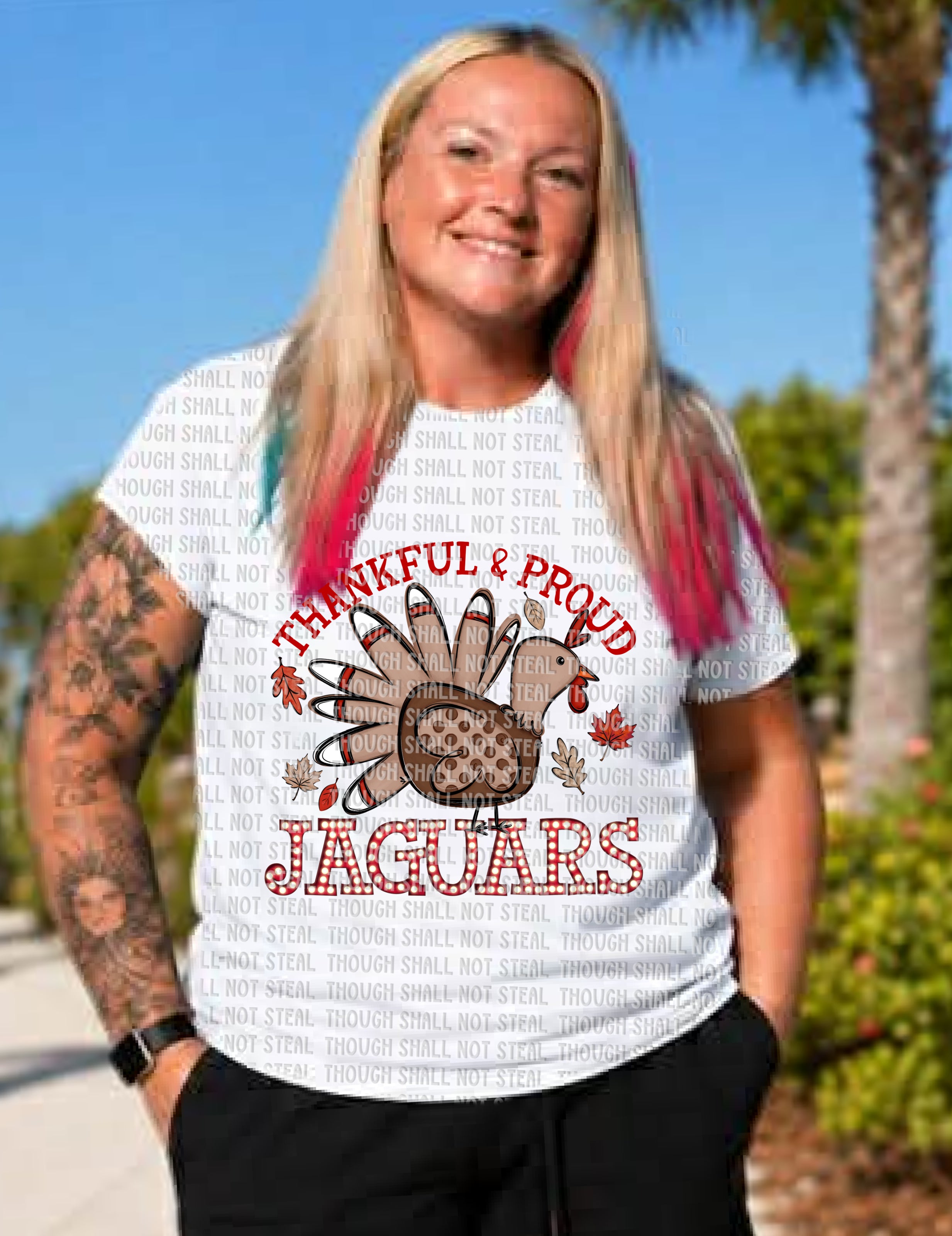 58-45 Jaguars - Thankful & Proud DTF TRANSFER ONLY