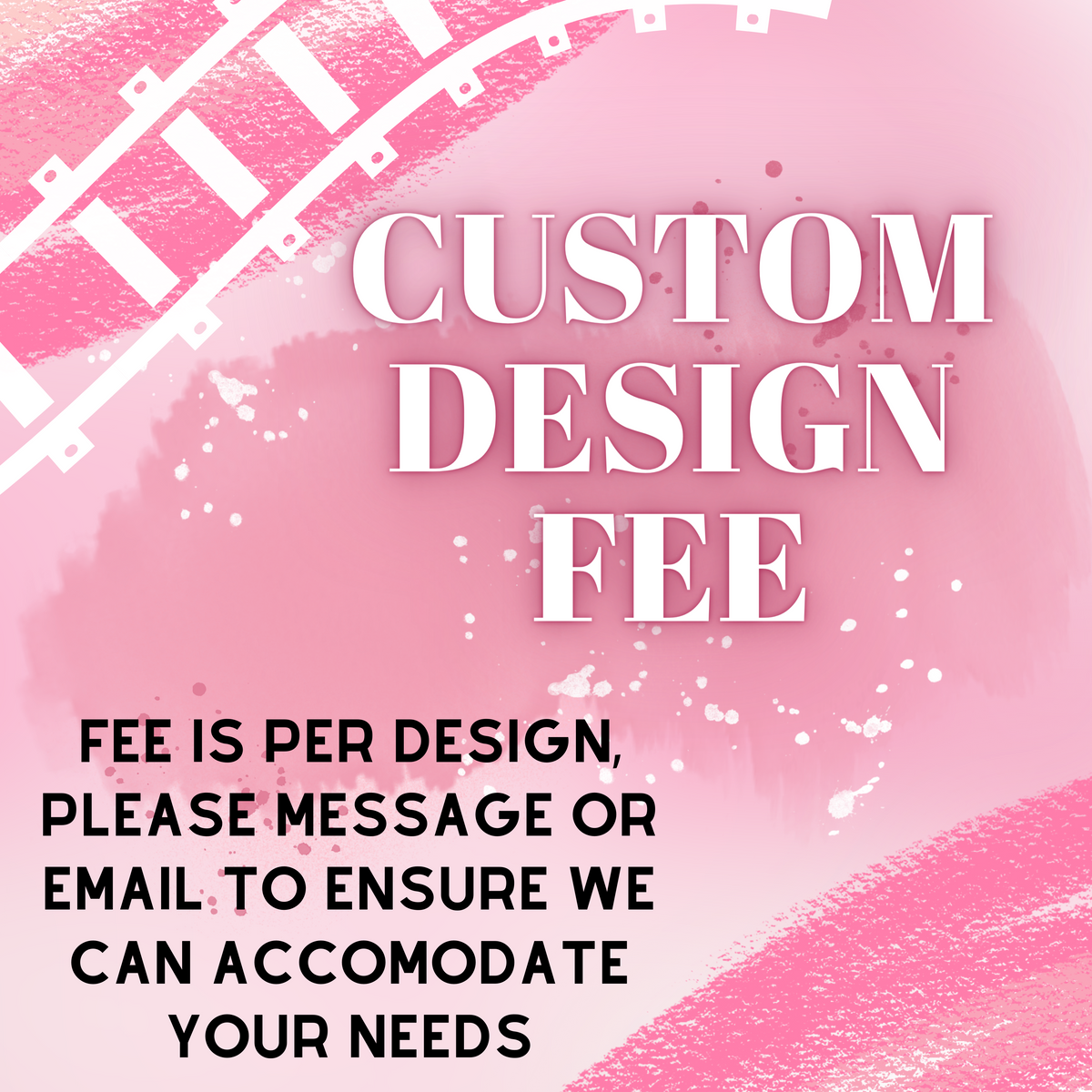 Design it for Me (Custom design fee) – Pink Rail Creations