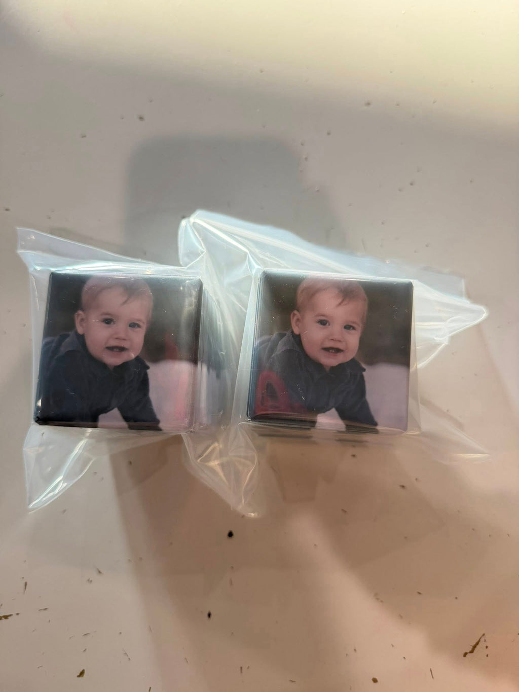 Custom 2"x2" square Photo Magnet (12 minimum per order)