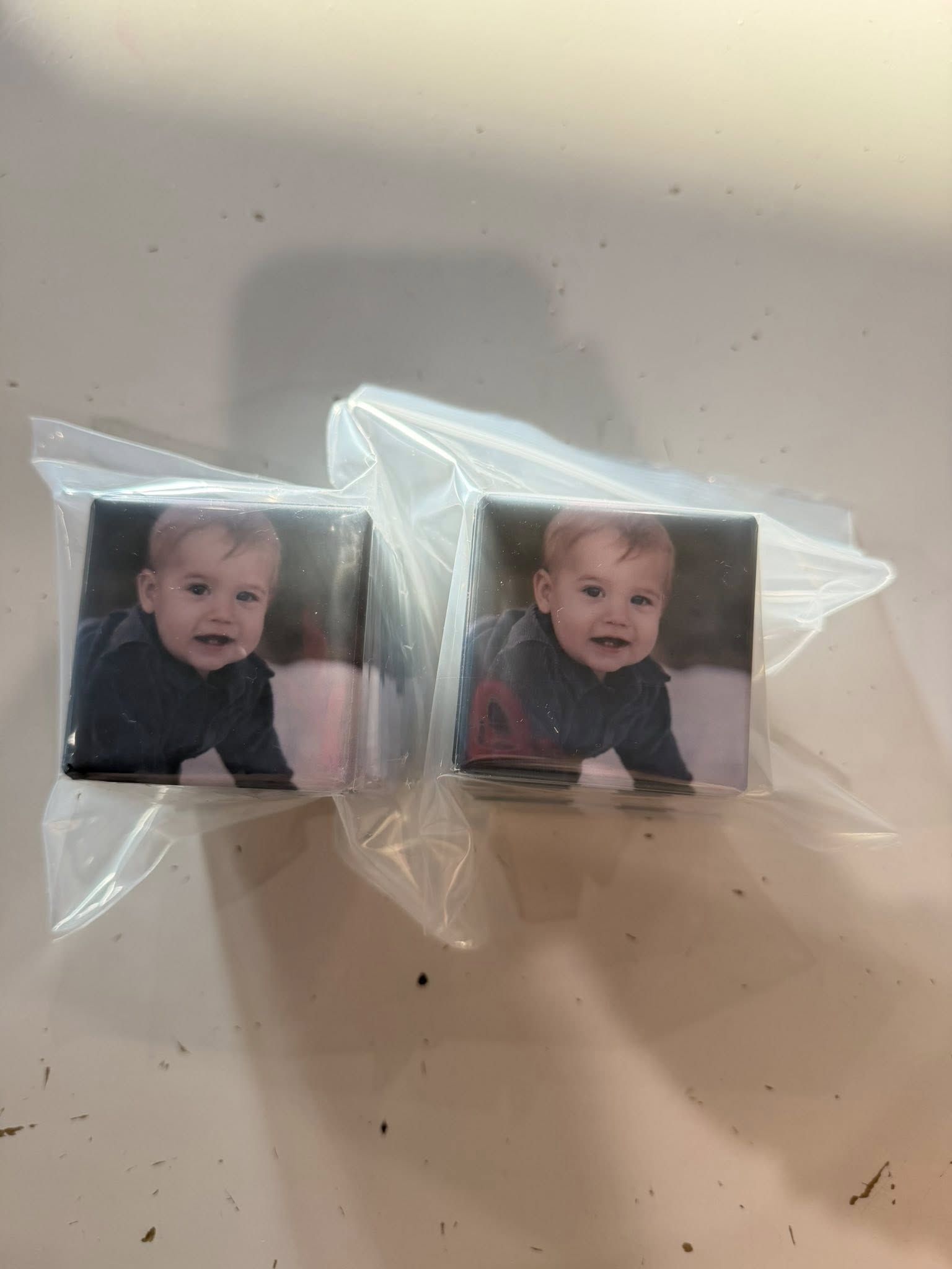 Custom 2"x2" square Photo Magnet (12 minimum per order)