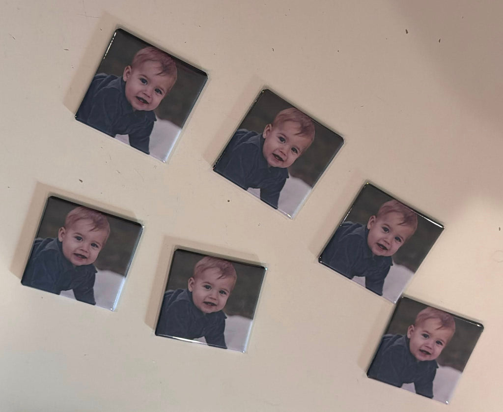Custom 2"x2" square Photo Magnet (12 minimum per order)