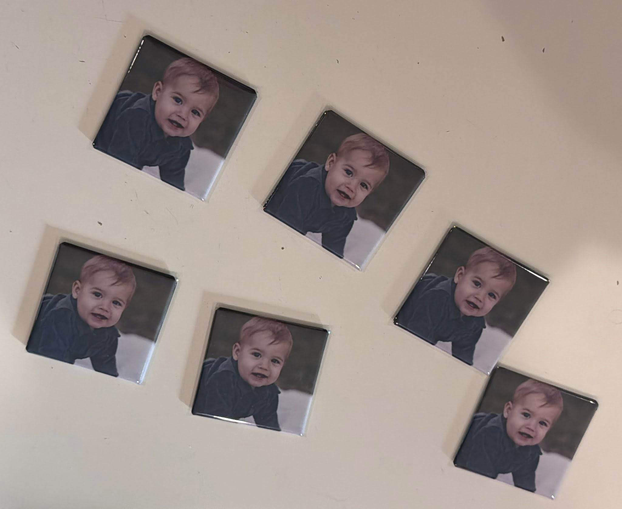 Custom 2"x2" square Photo Magnet (12 minimum per order)