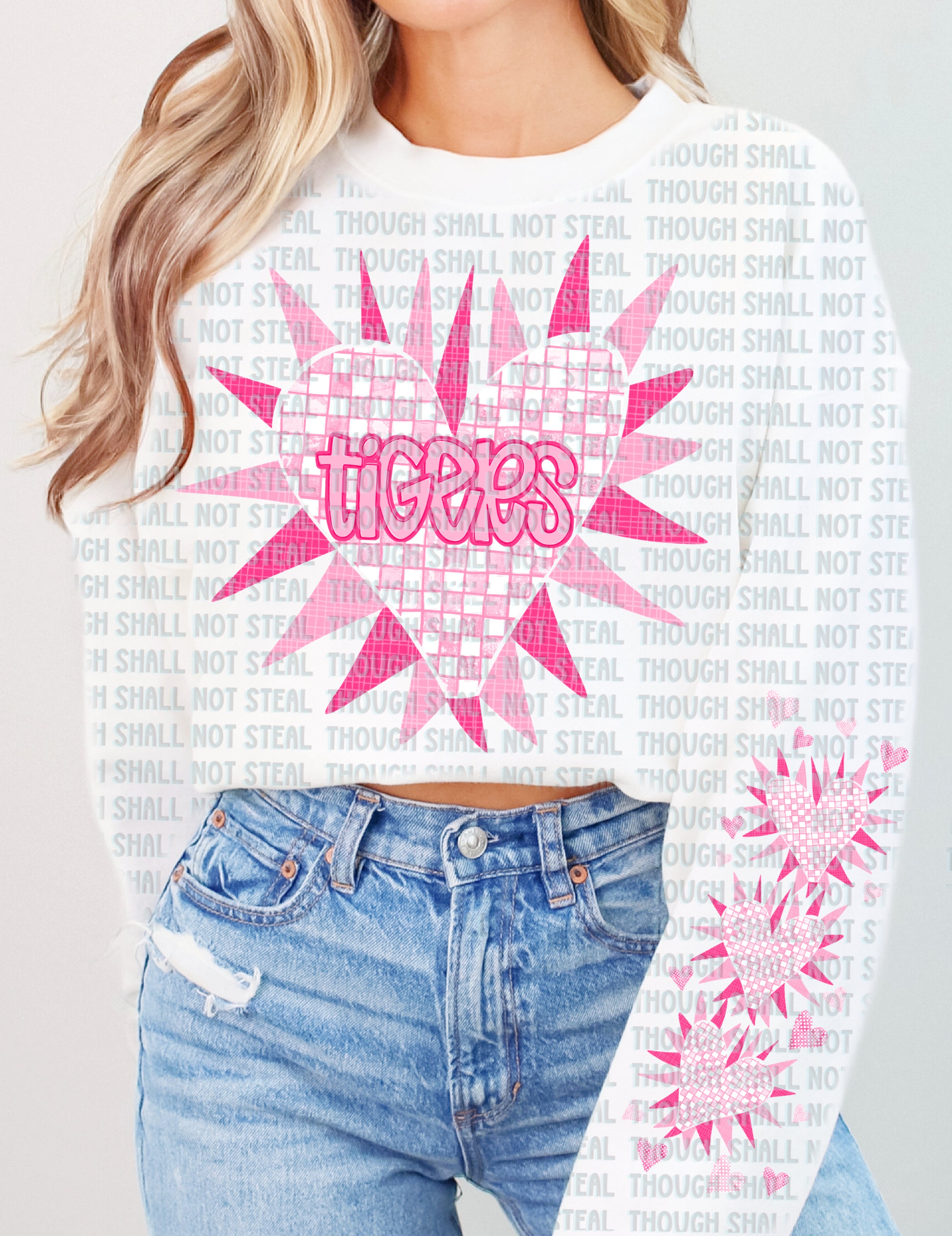 61-21 Tigers - Valentine_s Heart Burst tee