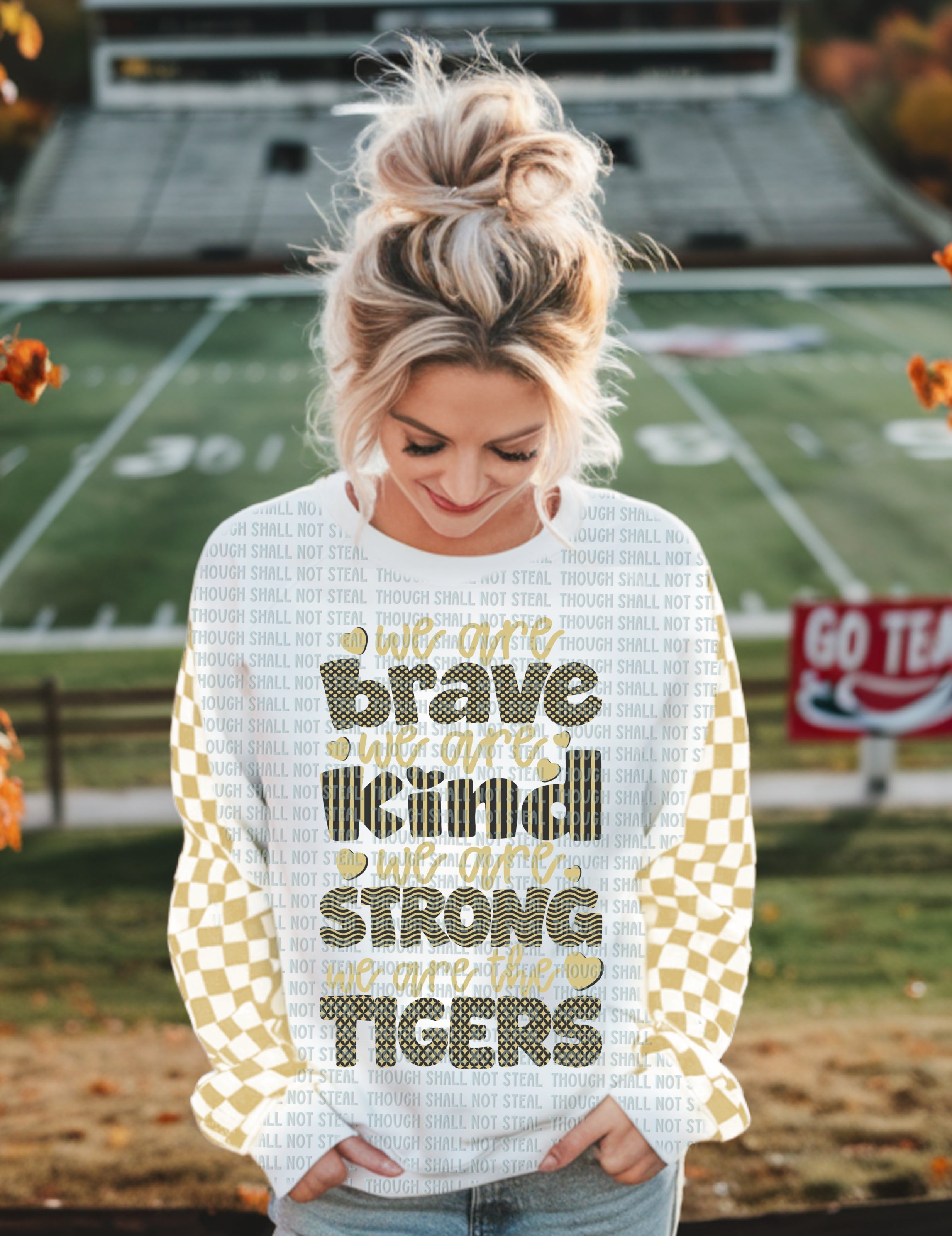 61-31 Brave Kind Strong Tigers DTF TRANSFER ONLY