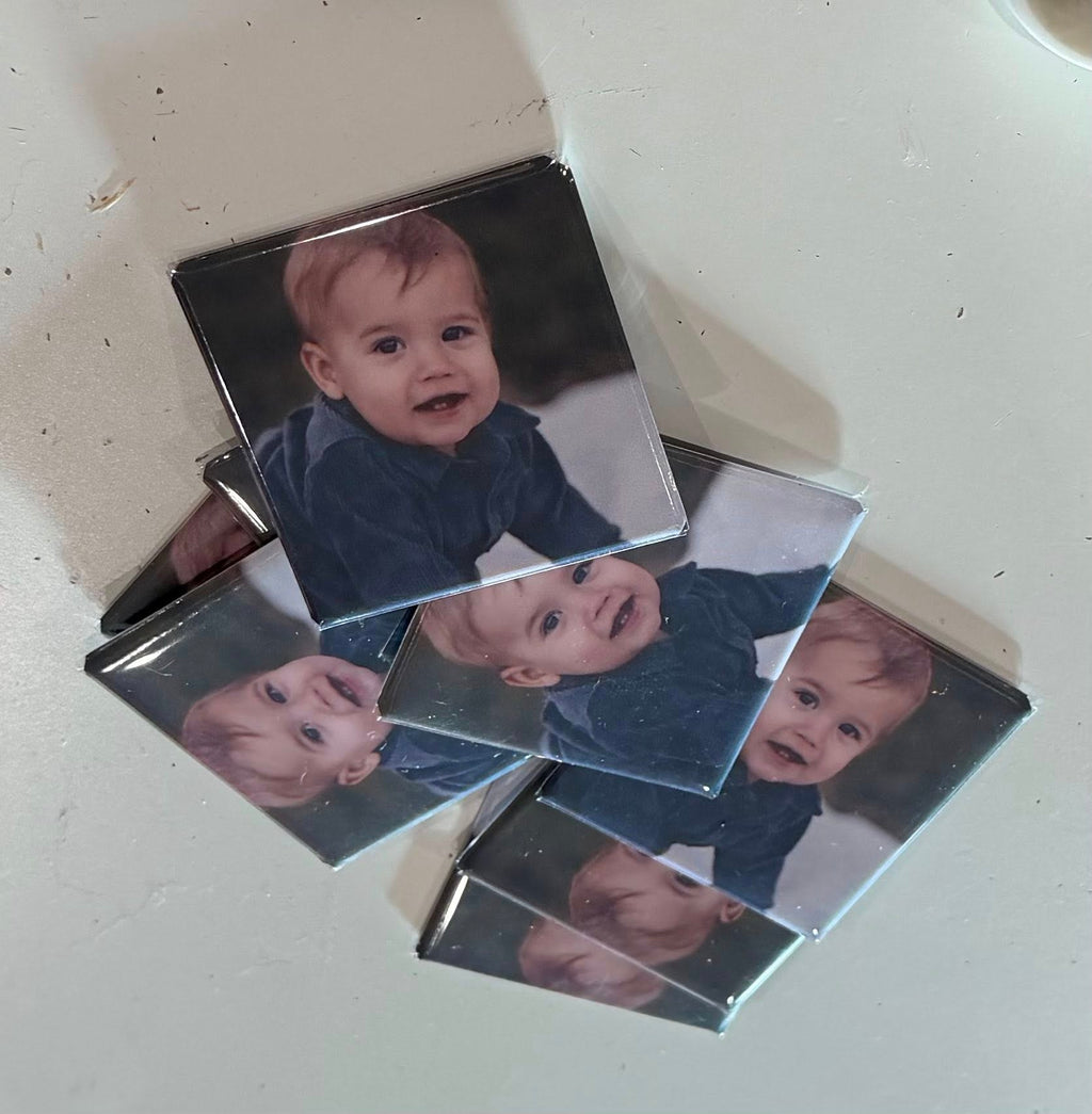 Custom 2"x2" square Photo Magnet (12 minimum per order)