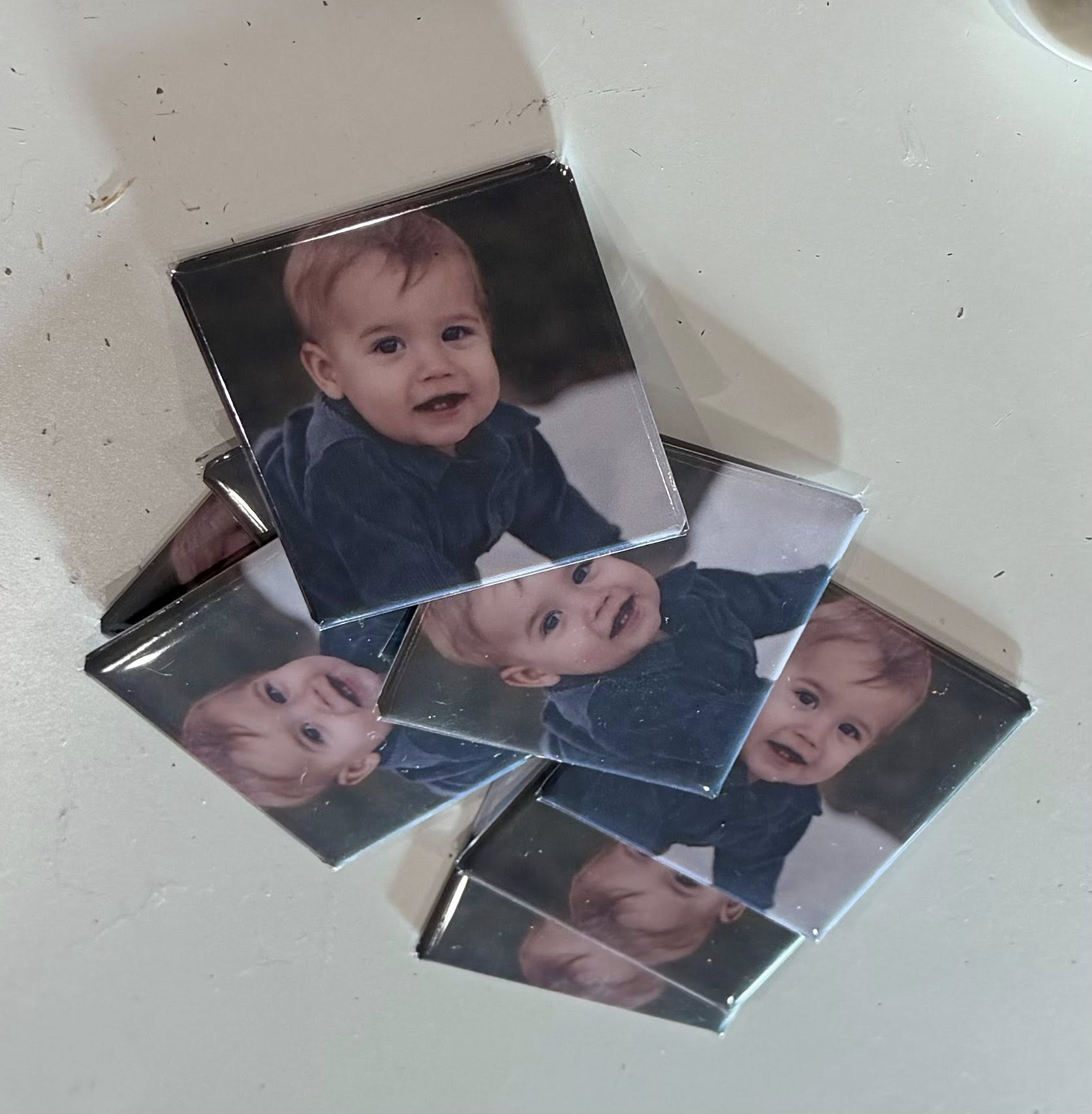 Custom 2"x2" square Photo Magnet (12 minimum per order)