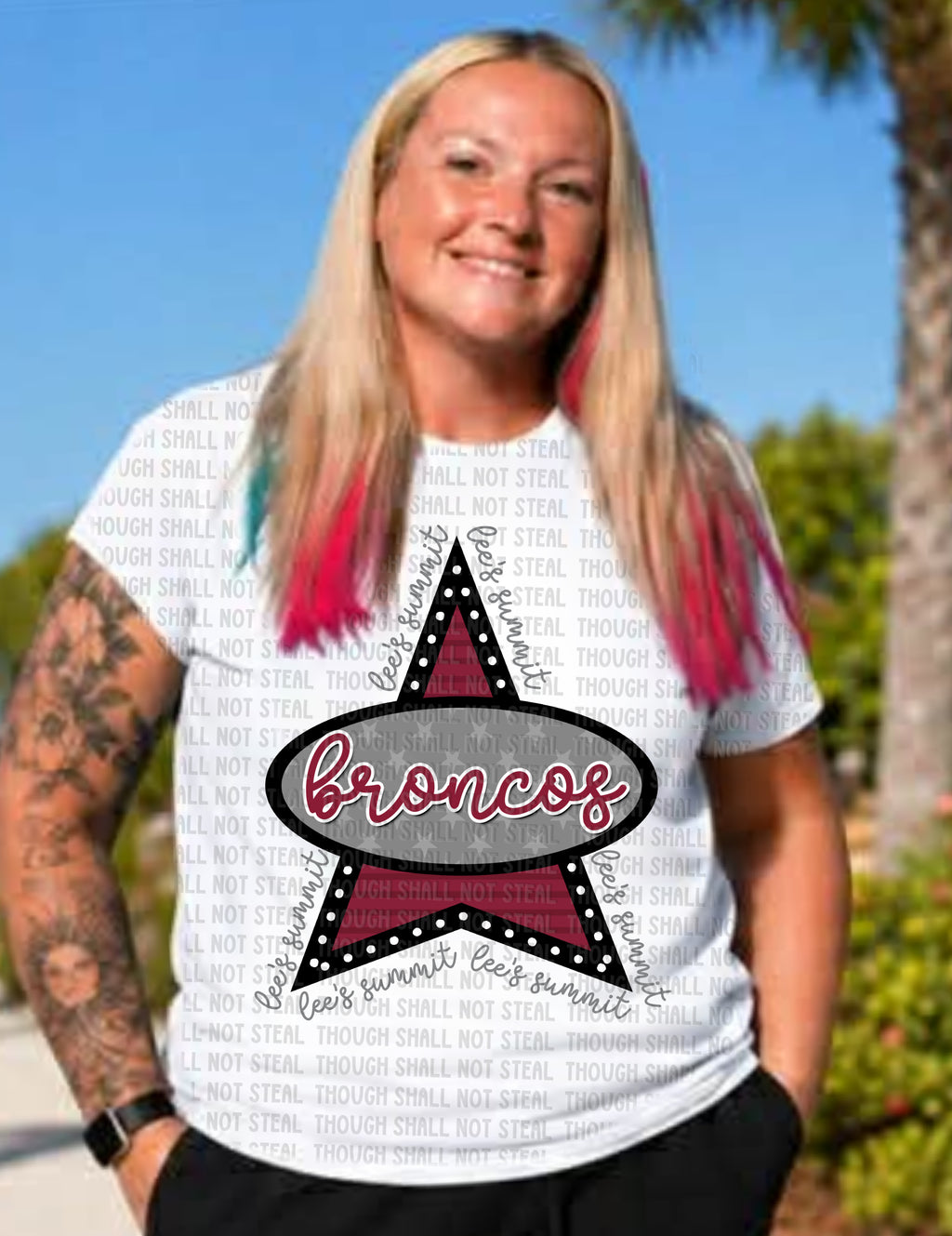 62-42 Broncos - Retro Triangle Logo Completed Tee