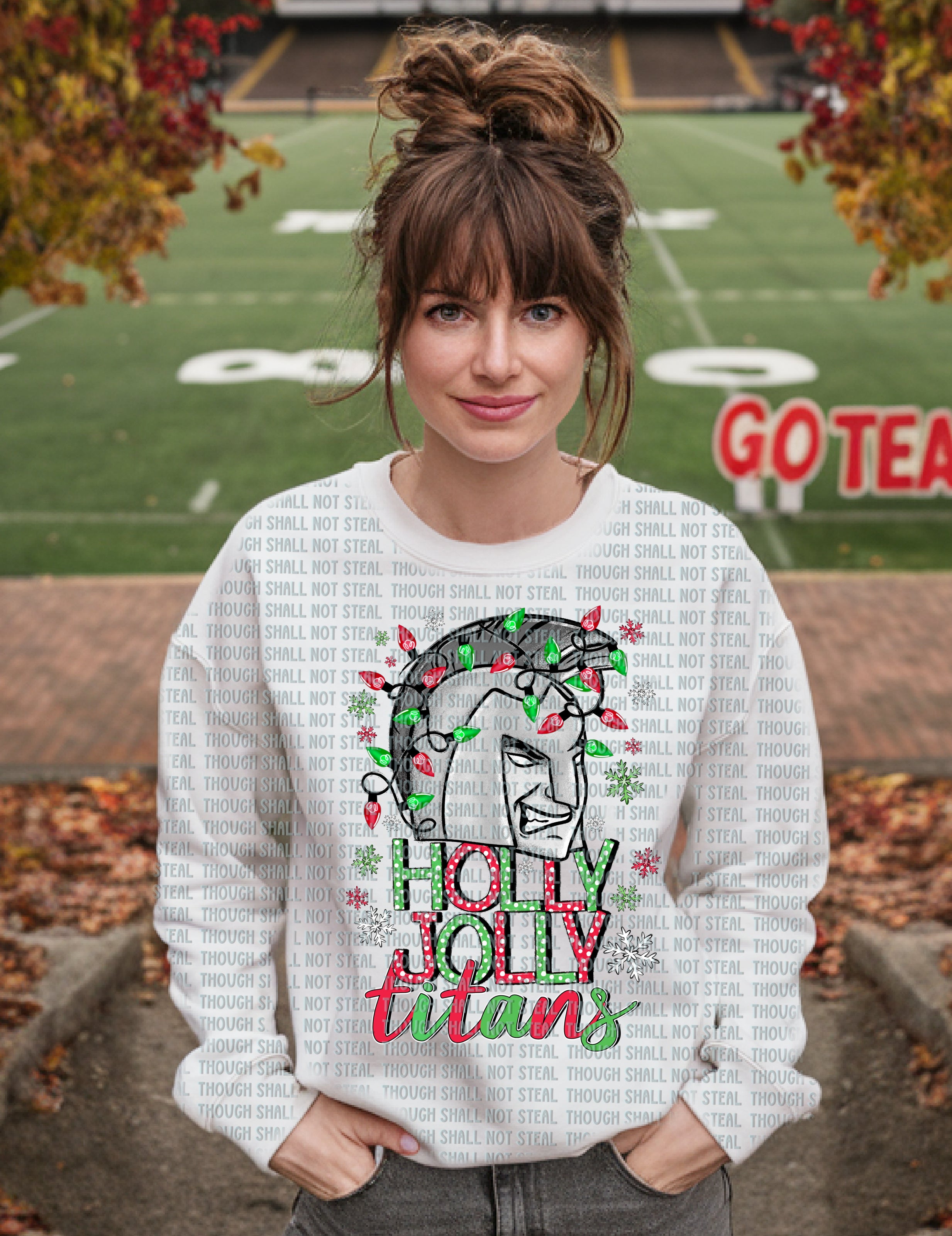 63-13 Holly Jolly Titans DTF TRANSFER ONLY