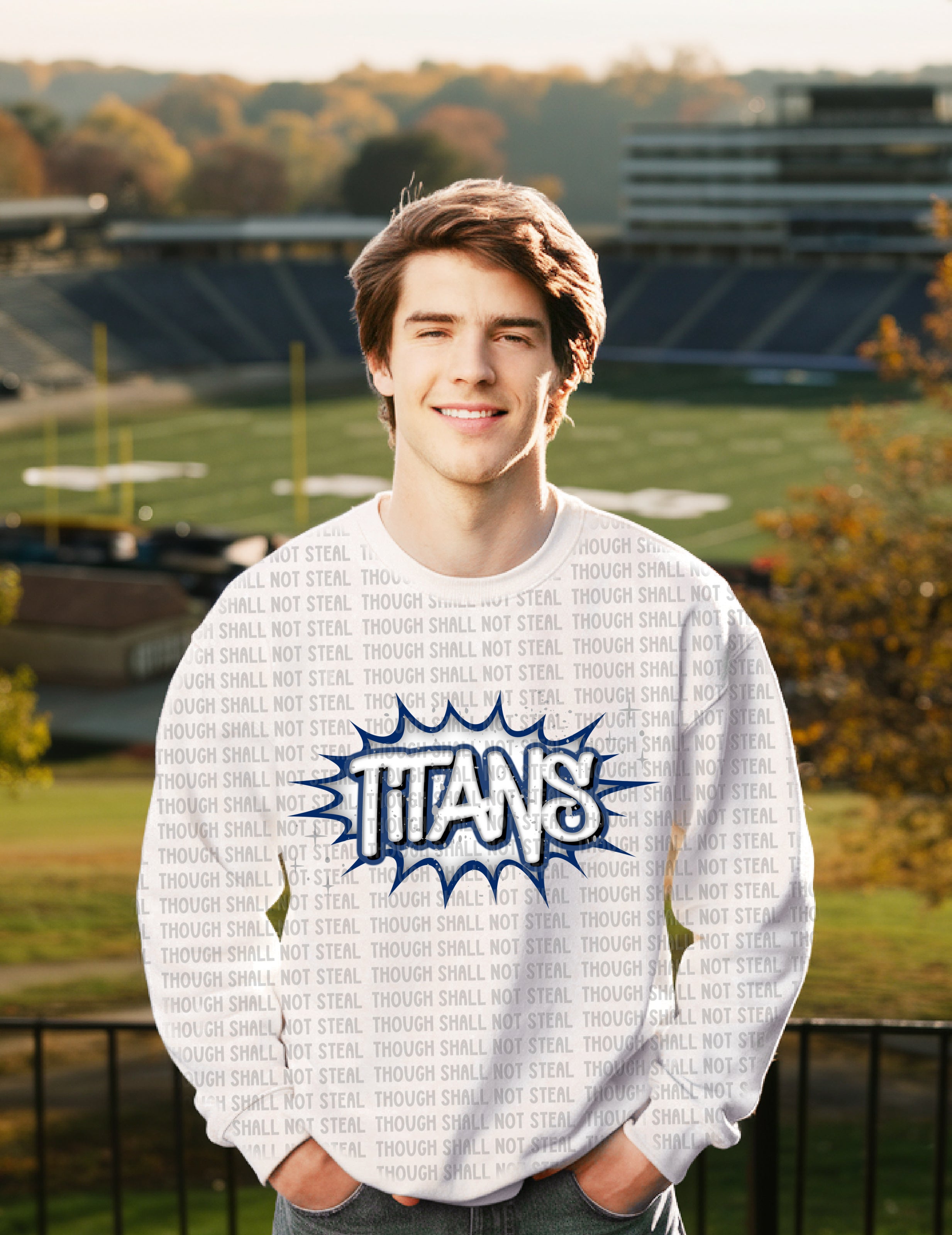 63-14 B Graffiti Burst - Titans DTF TRANSFER ONLY