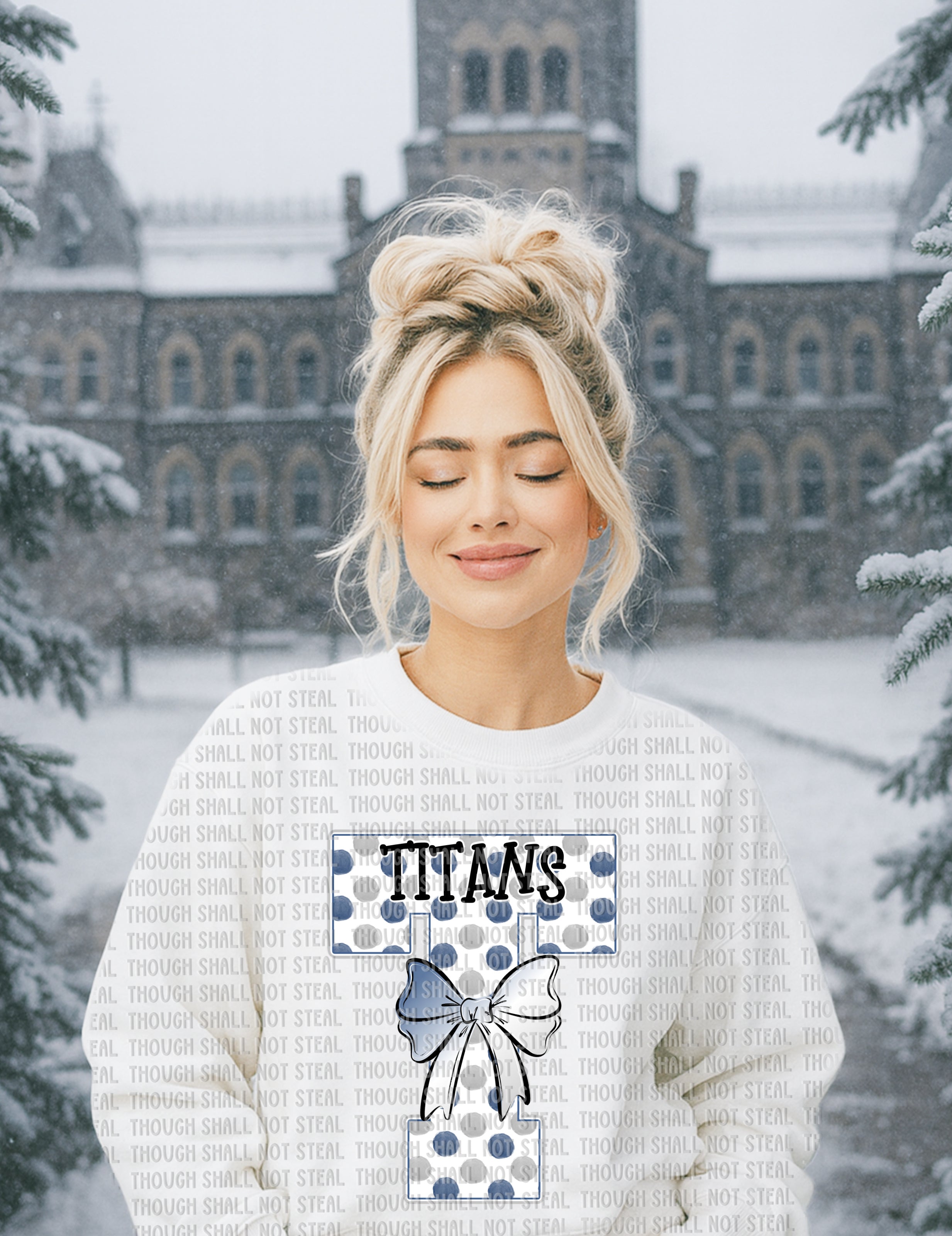 63-20 Titan Polka Initial tee