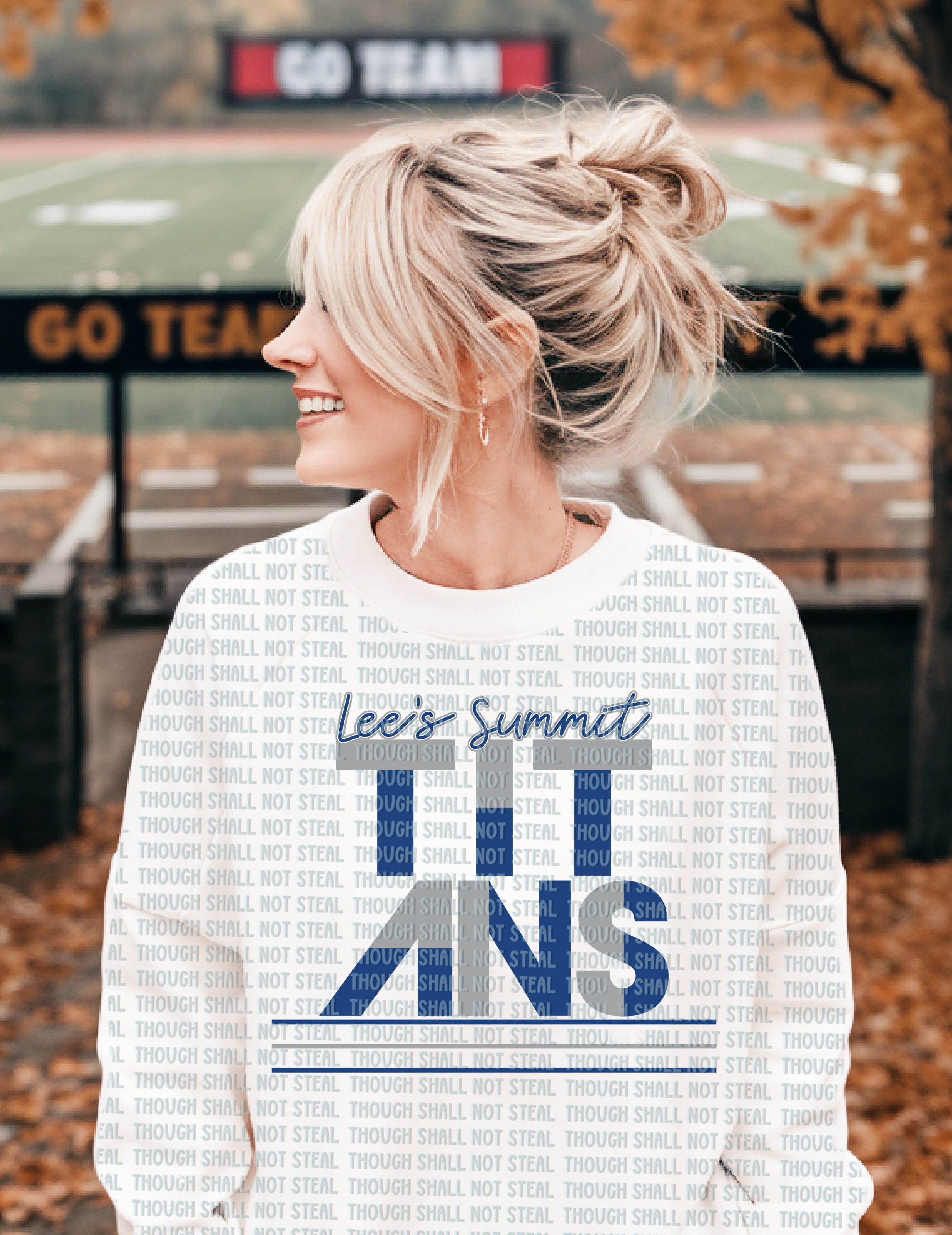 63-25 Lee_s Summit Titans-2 tone Retro DTF TRANSFER ONLY