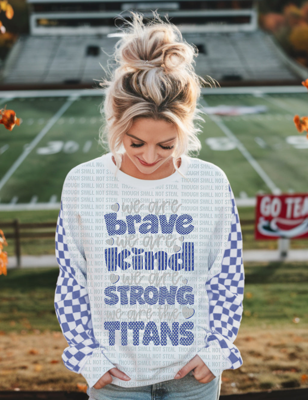 63-31 Brave Kind Strong Titans Completed Tee