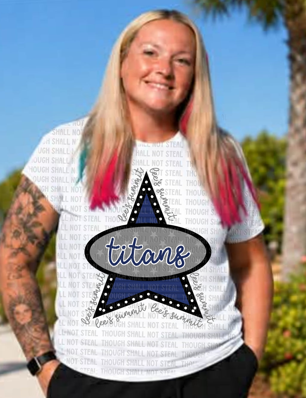 63-42 Titans - Retro Triangle Logo Completed Tee